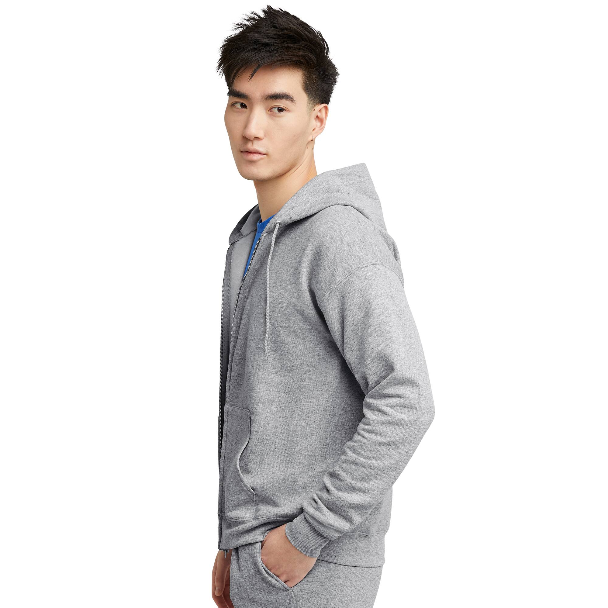 Hanes EcoSmart Fleece Full-Zip Men&#x27;s Hoodie
