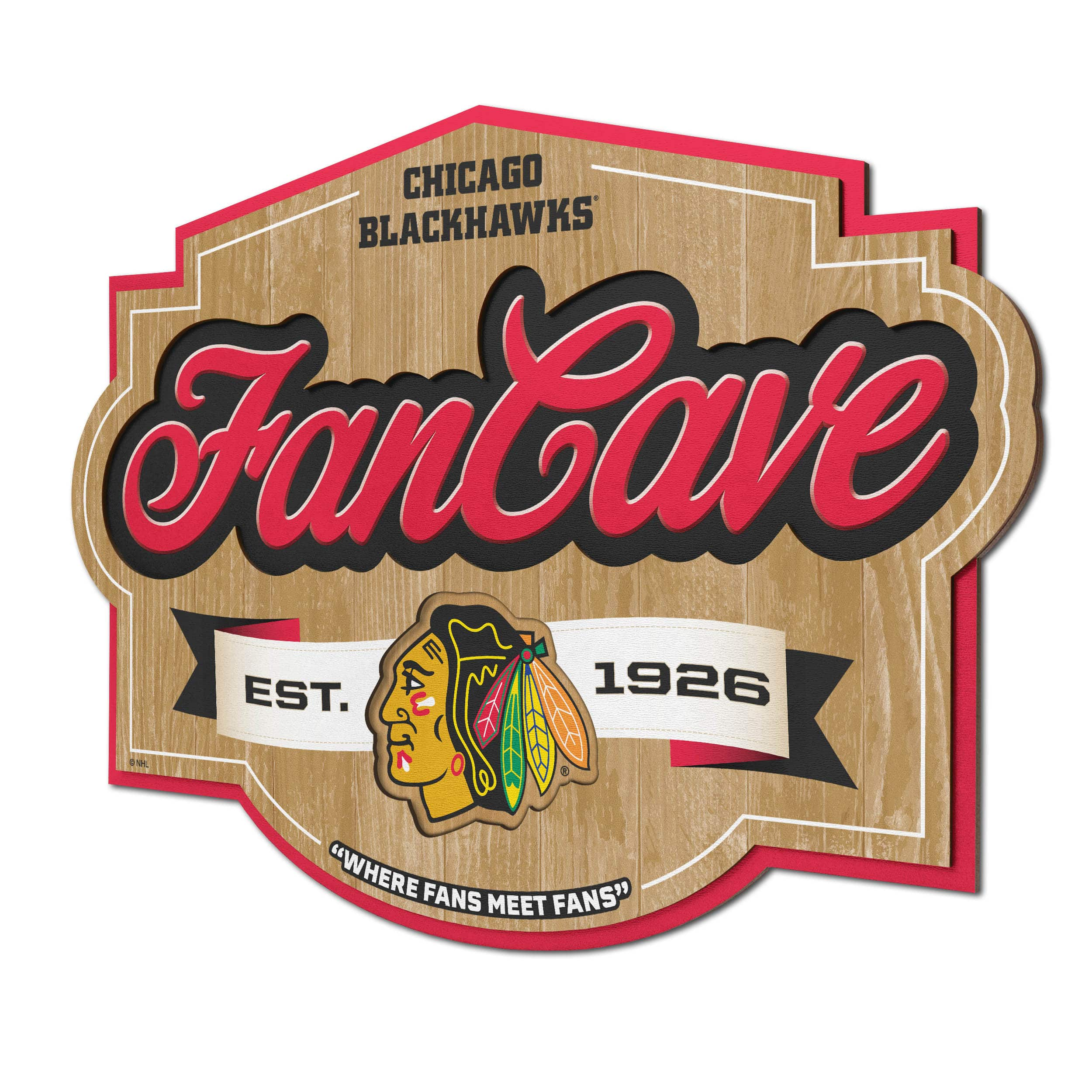 NHL Fan Cave Sign