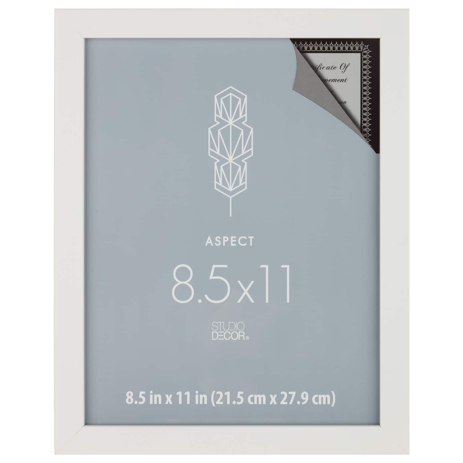 12 Pack: White Narrow 8.5" x 11" Frame, Aspect by Studio Décor®