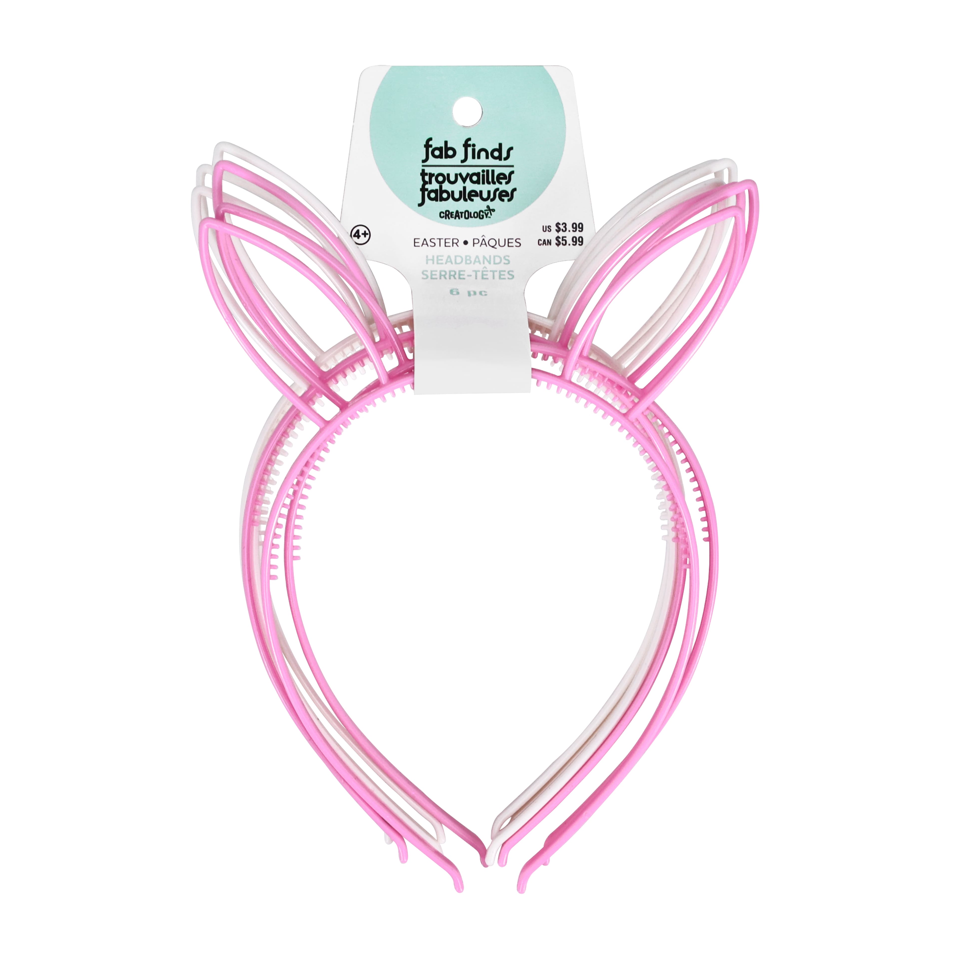 Pastel Bunny Ear Headbands, 6ct. by Creatology&#x2122; Fab Finds