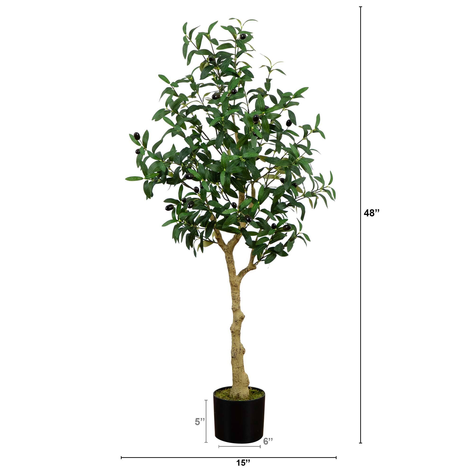 4ft. Potted Artificial Olive Tree