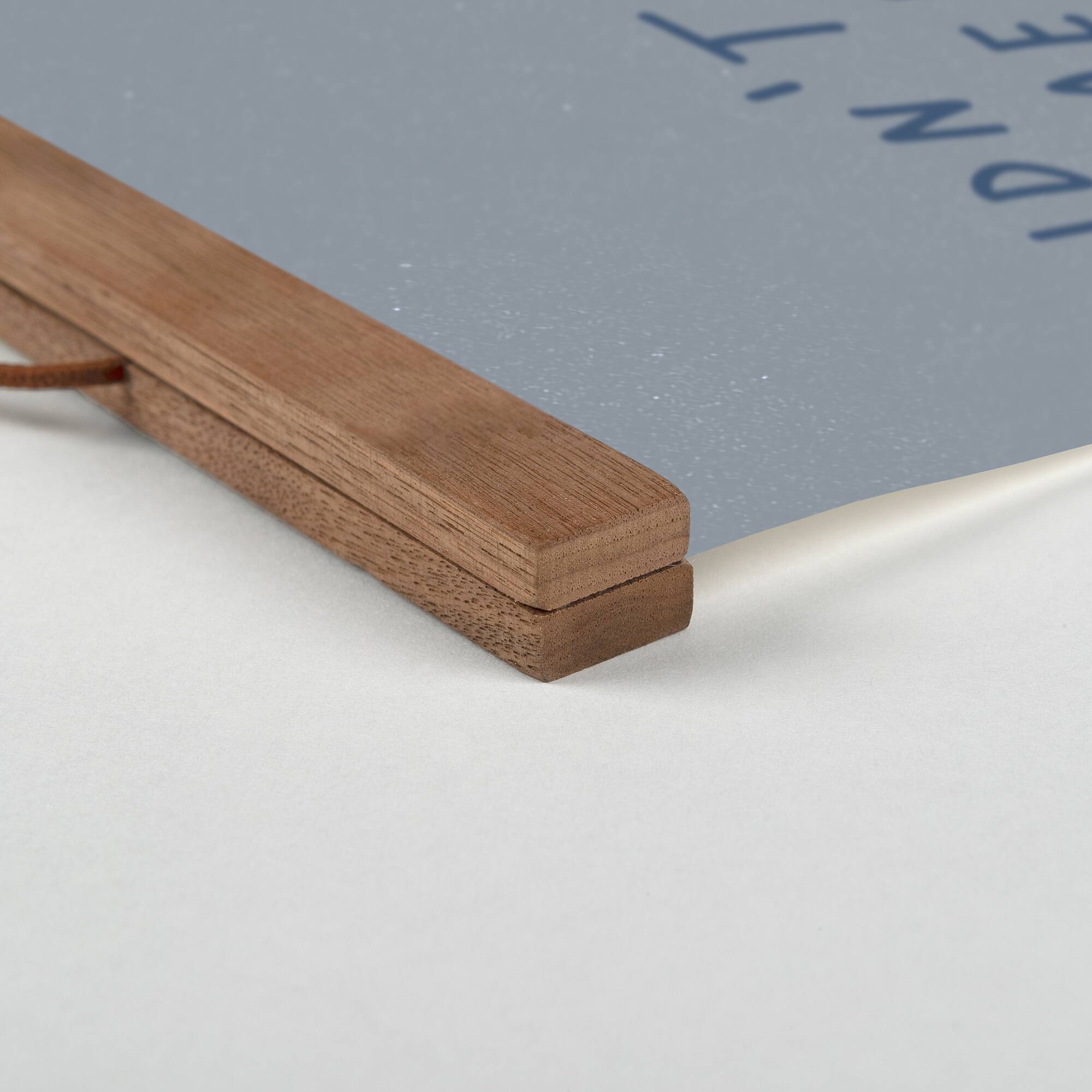 Honor Thy Father Teak Hanging Canvas