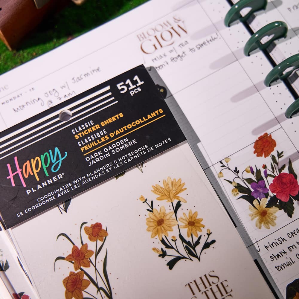 The Classic Happy Planner&#xAE; Dark Garden Sticker Book