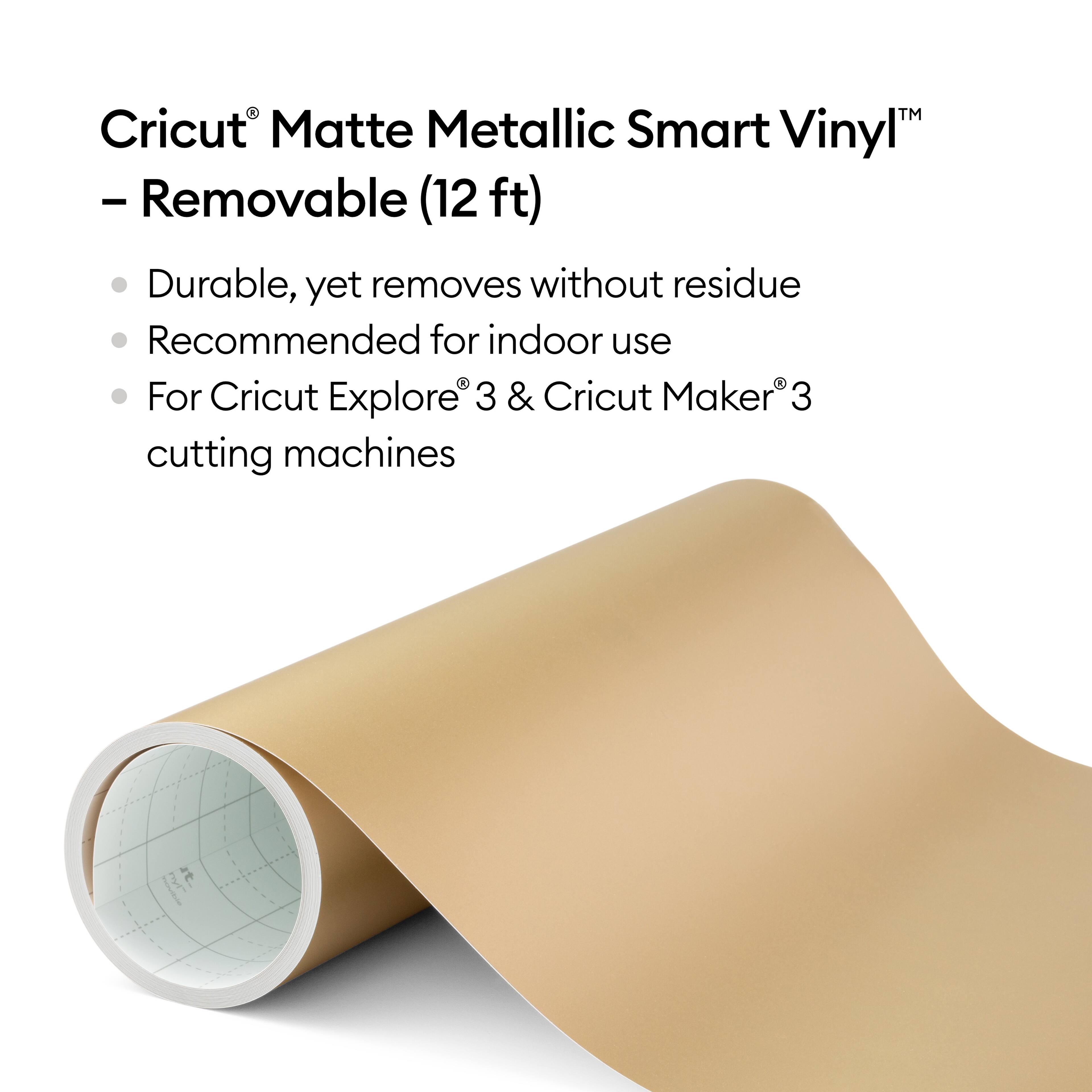 Cricut® 12ft. Removable Matte Metallic Smart Vinyl™
