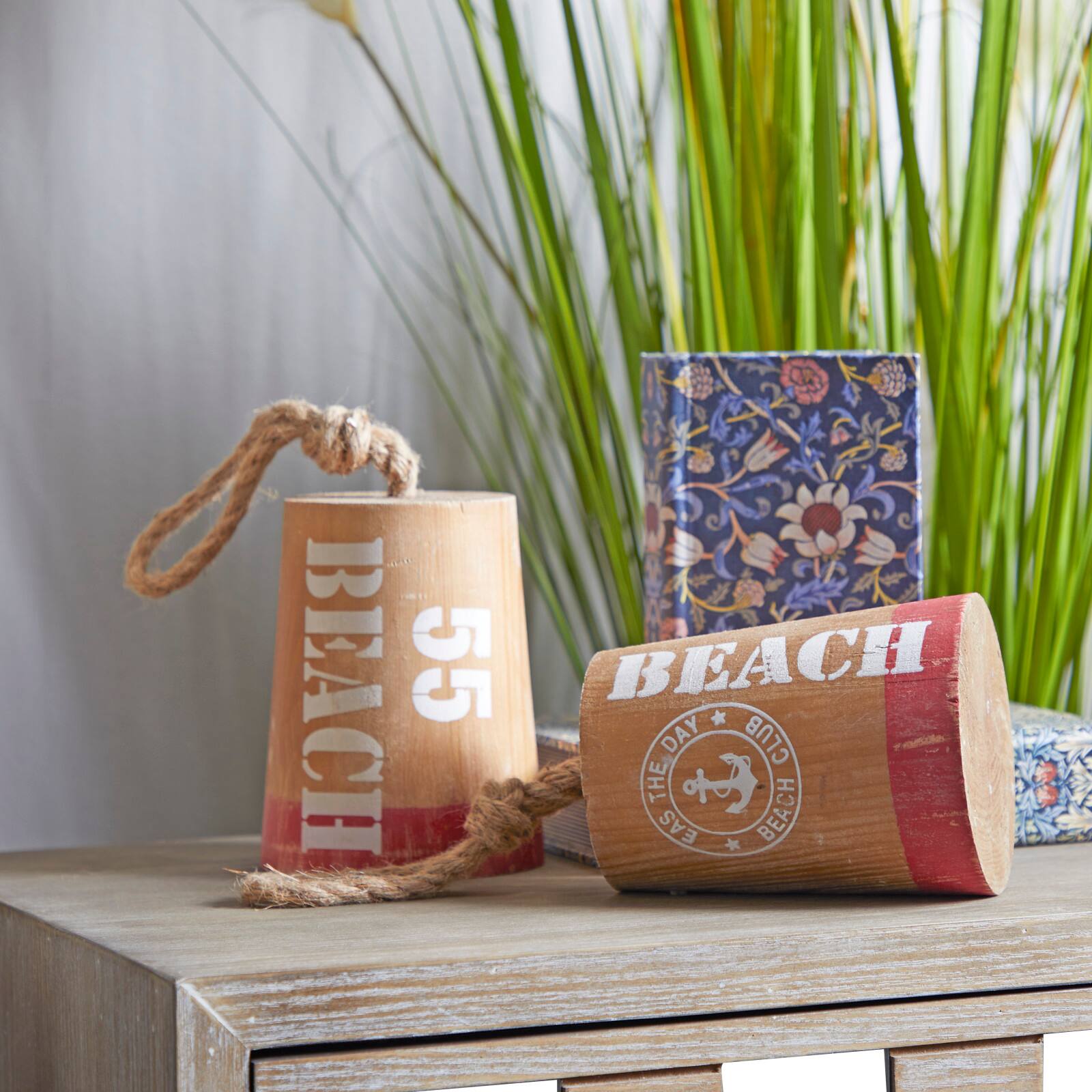 7.6" Brown Buoy Sculpture Set