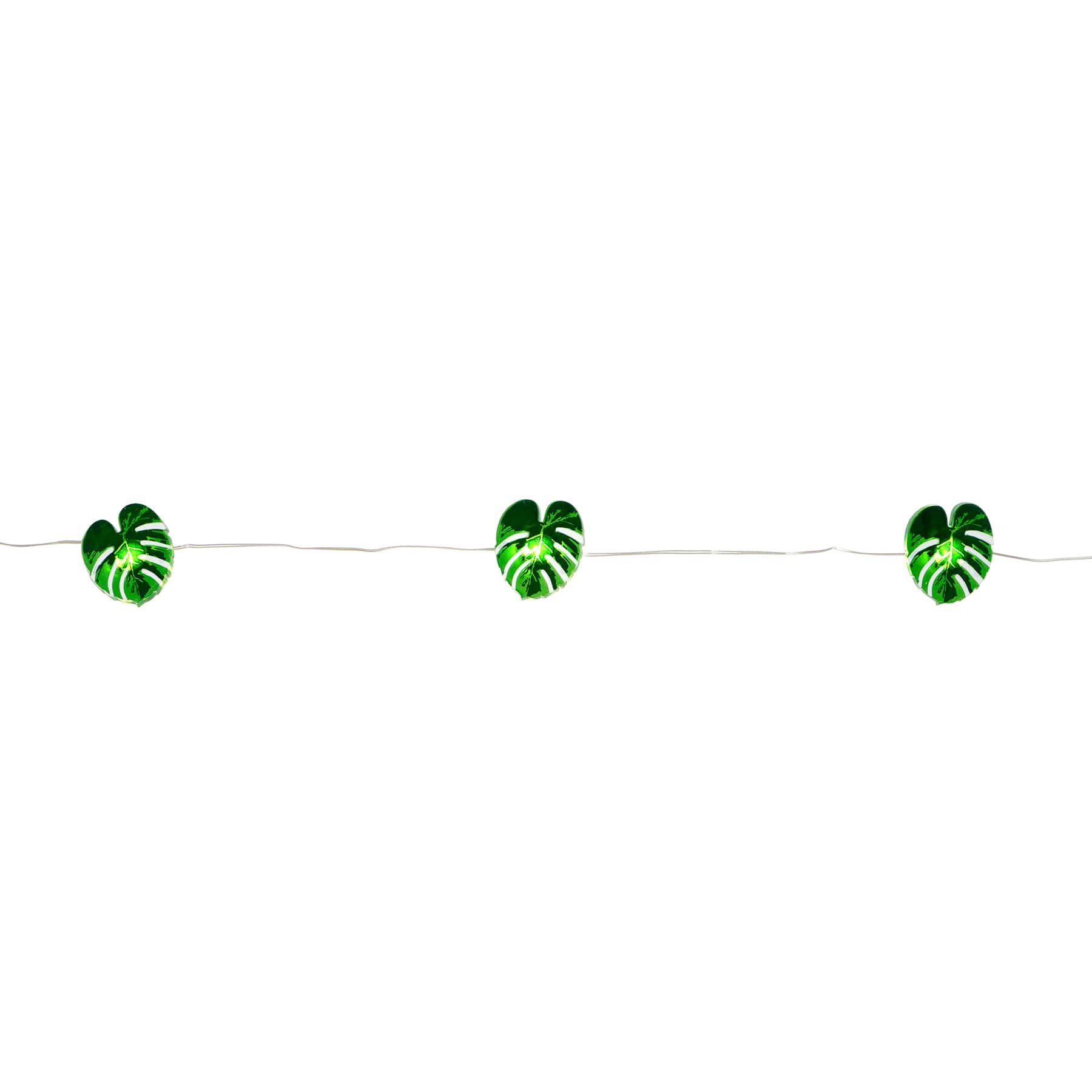 18ct. Monstera Icon Warm White LED String Lights by Ashland®