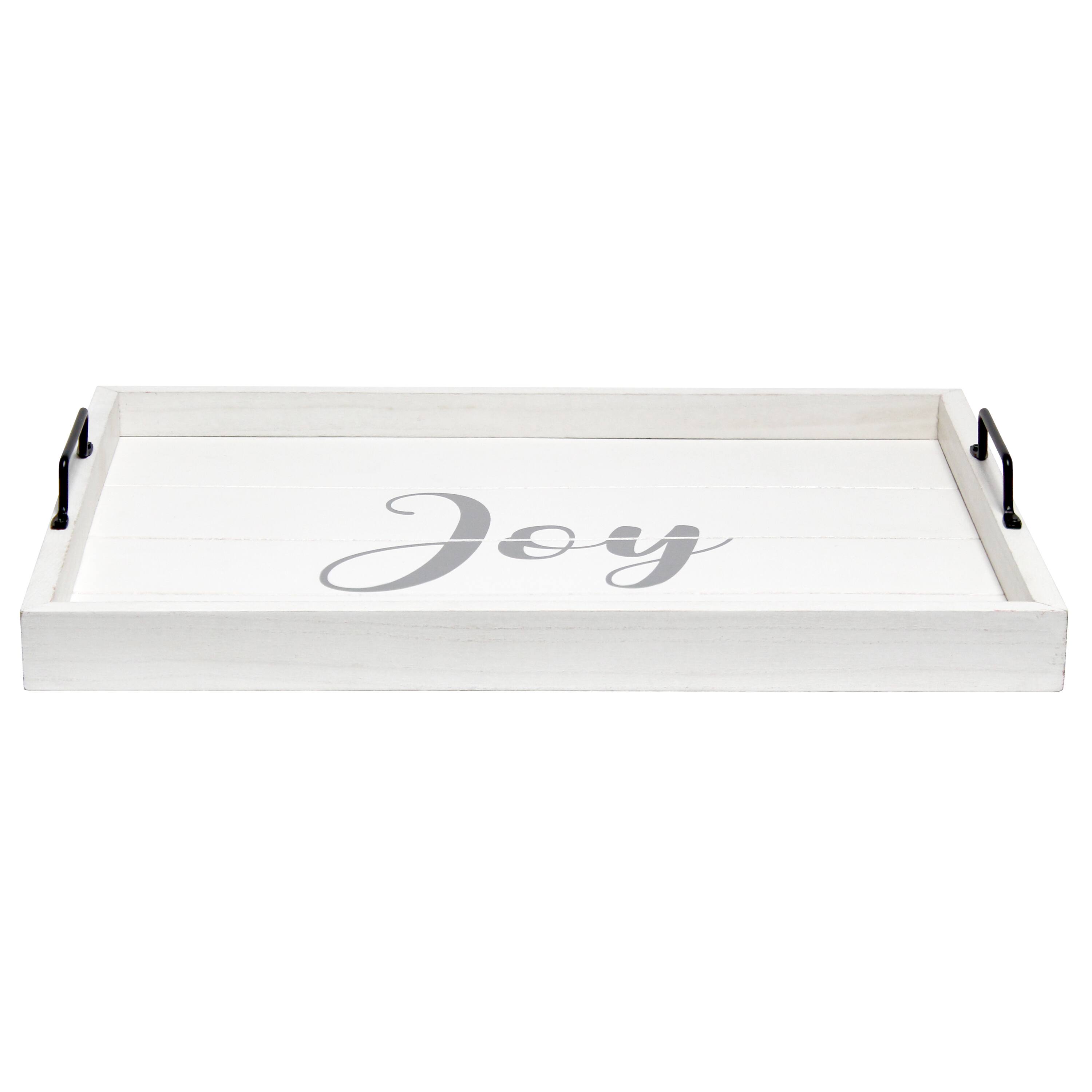 Elegant Designs™ 15.5" Joy Serving Tray with Handles