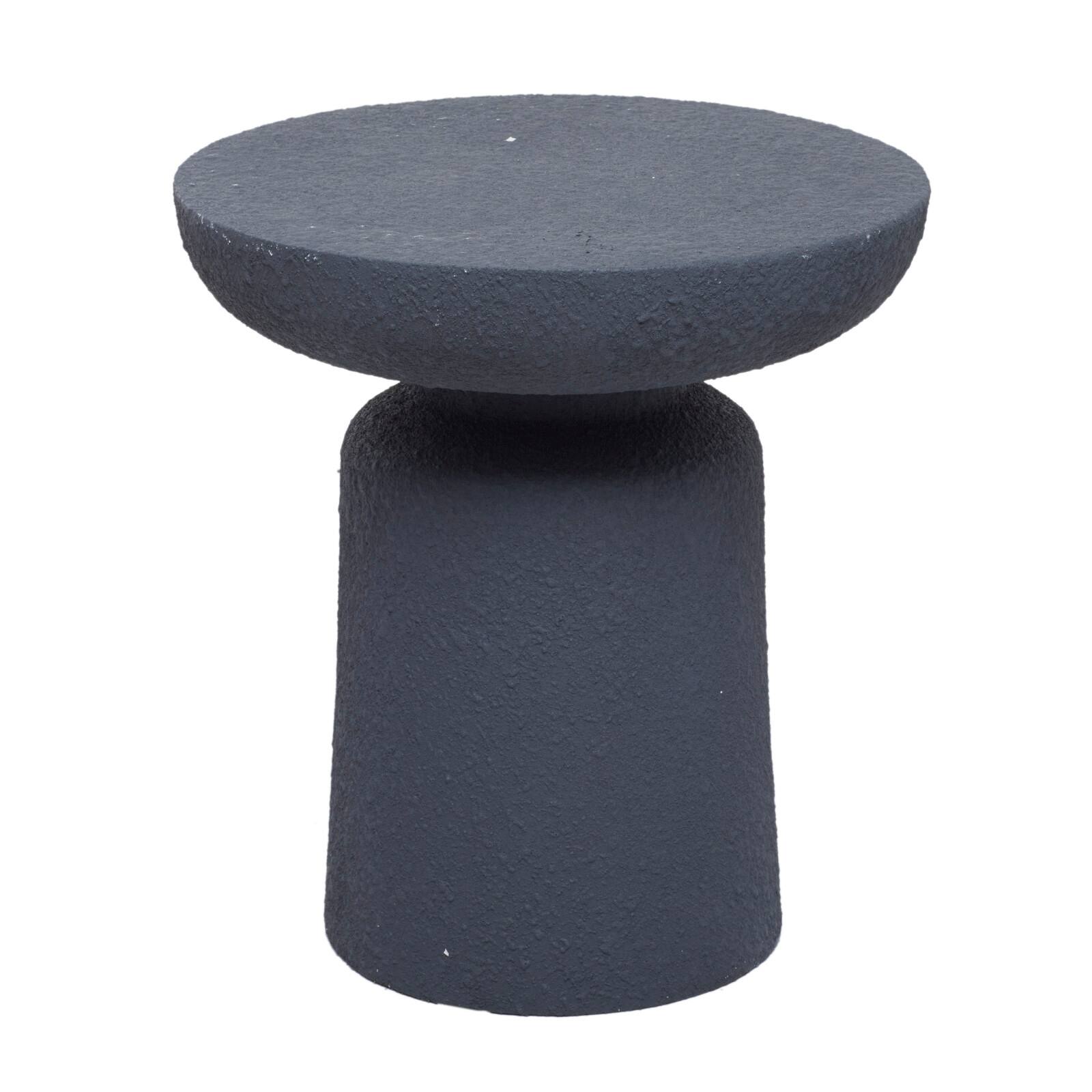 Blue Contemporary Garden Stool, 17" x 17" x 18"