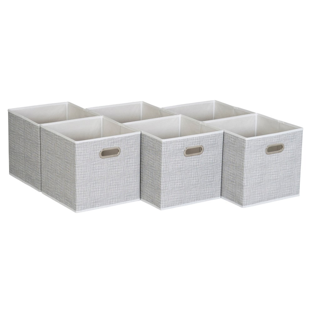 6 Pack Household Essentials 11" Fabric Storage Bins