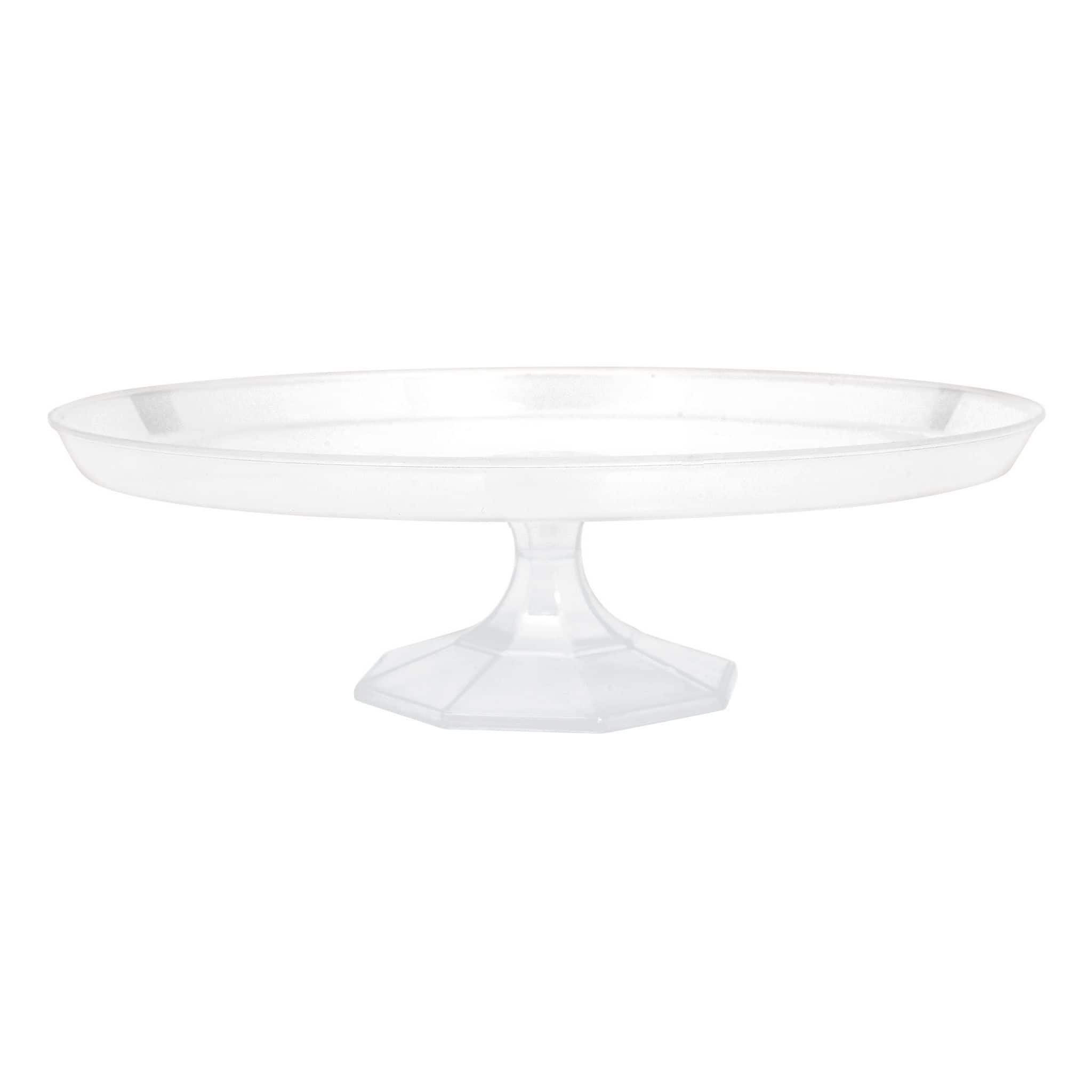 13&#x22; Large Clear Plastic Dessert Stand