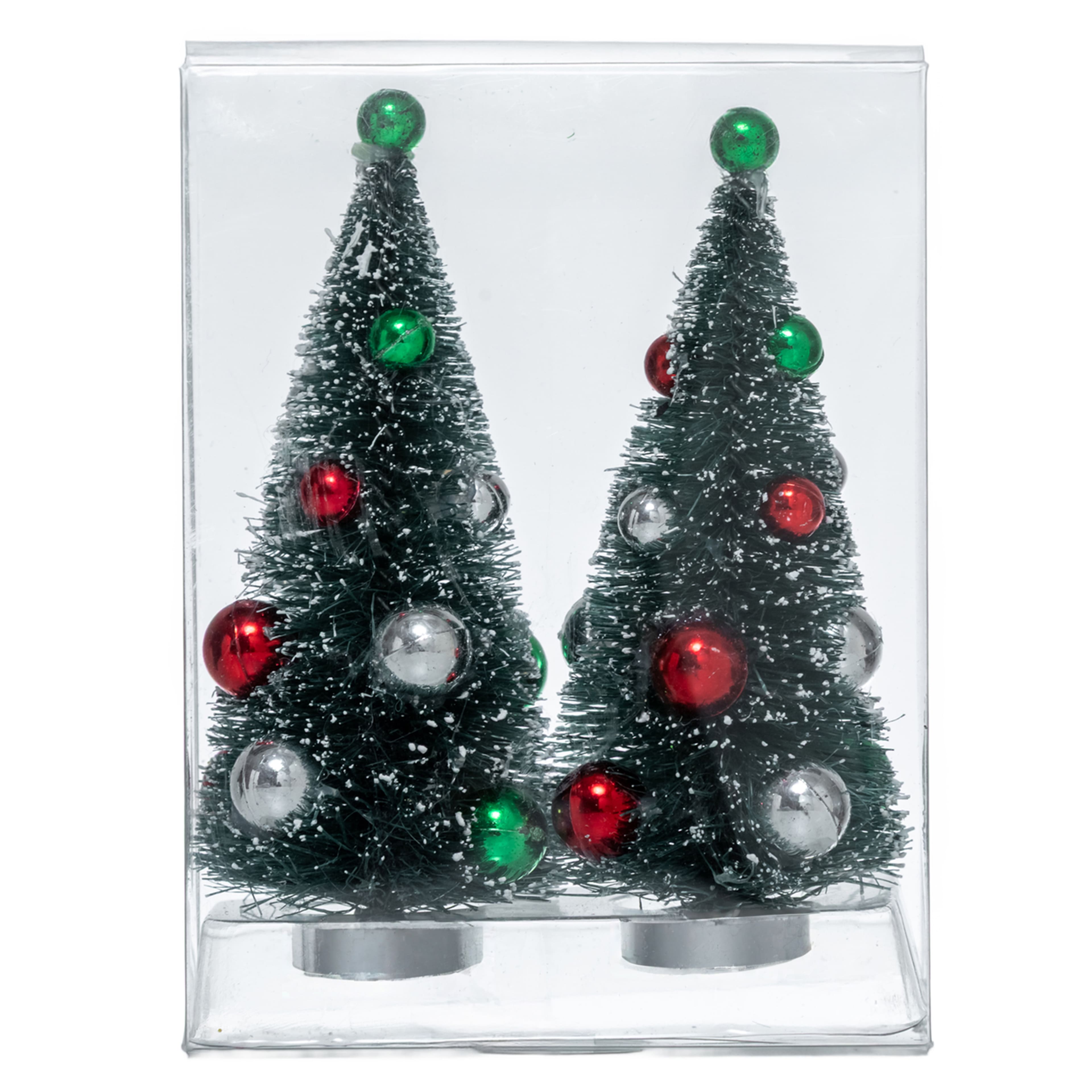 Red, Green &#x26; Silver Ornament Trees, 2ct. by Ashland&#xAE;