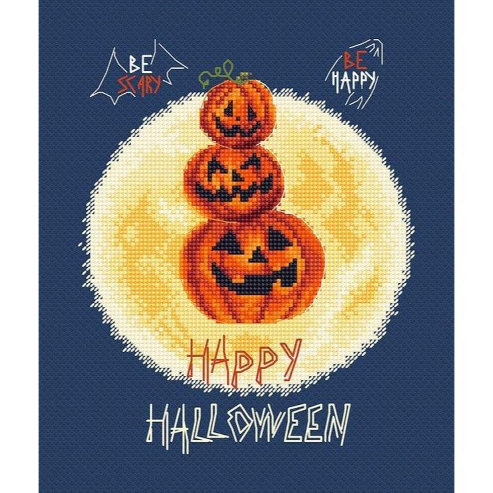 Letistitch Pumpkin&#x27;s Party Counted Cross Stitch Kit