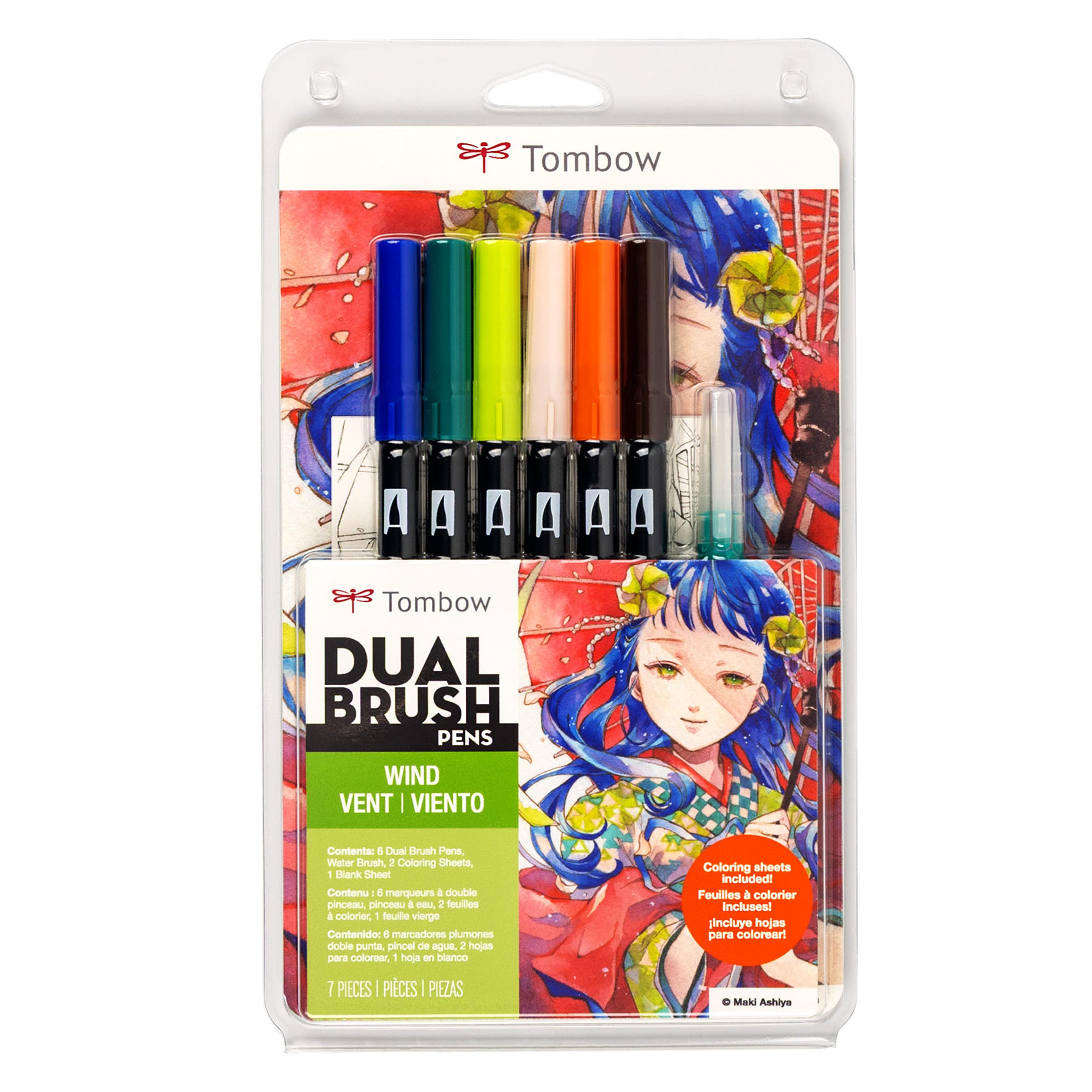 Tombow Wind Manga Illustration Dual Brush Pen Art Set