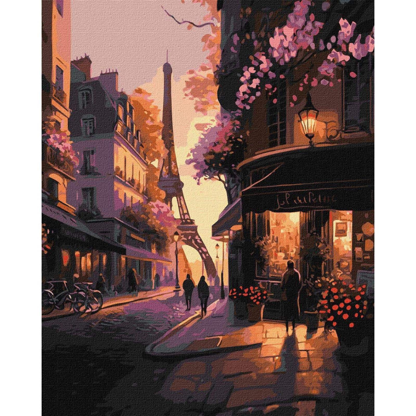 Ideyka French Streets Painting by Numbers Kit