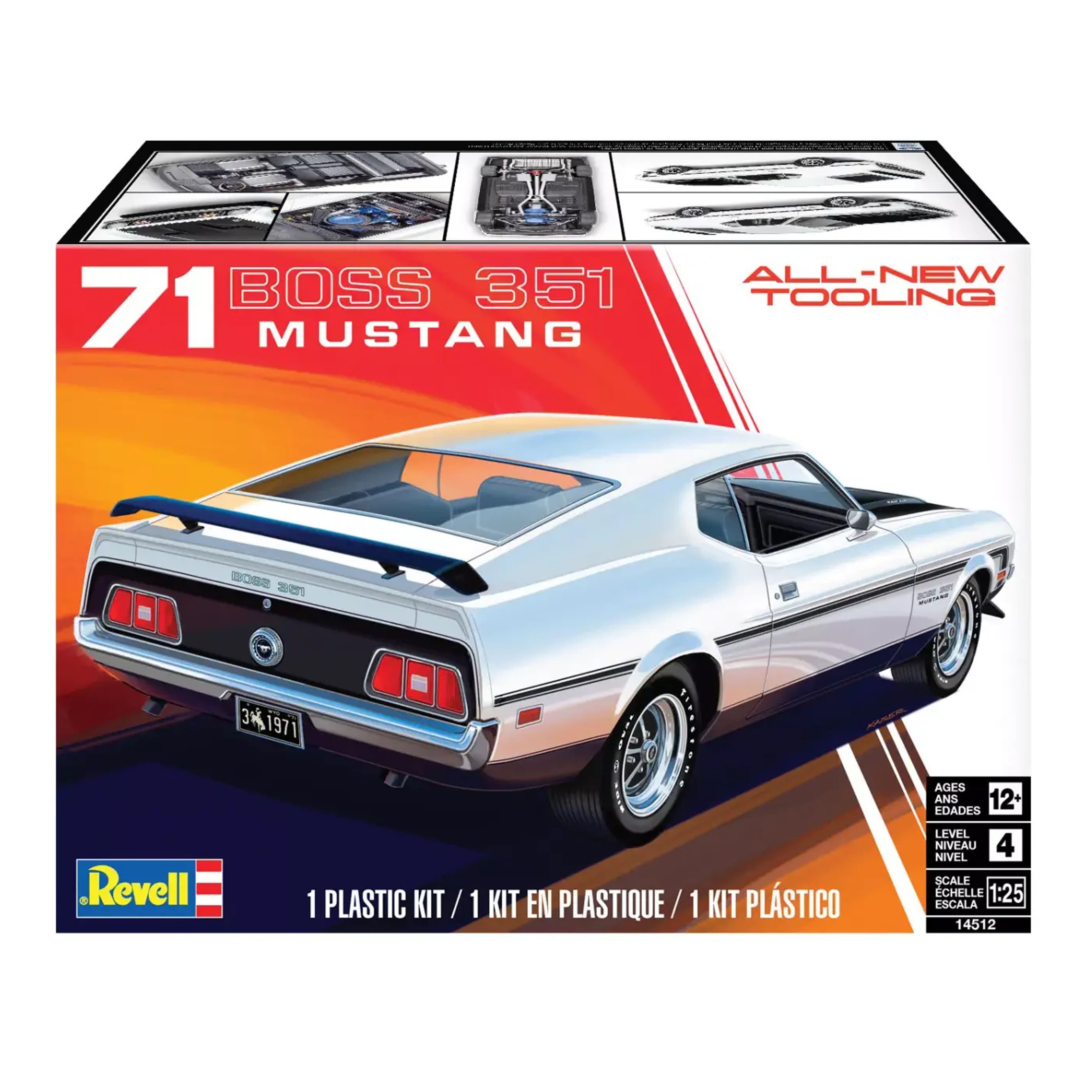 &#x27;71 Boss 351 Mustang Model Car Kit