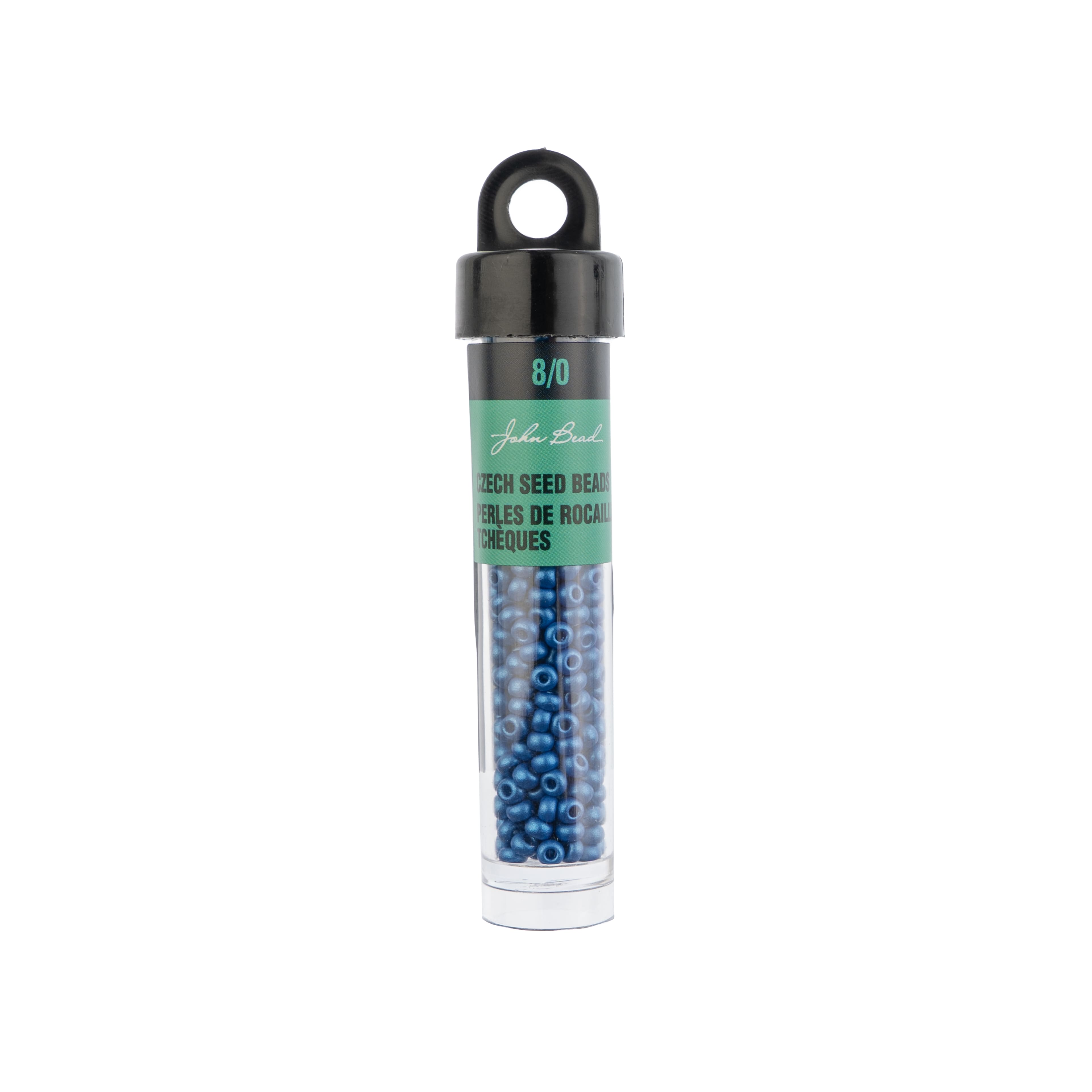 John Bead 8/0 Czech Glass Seed Beads, 13g