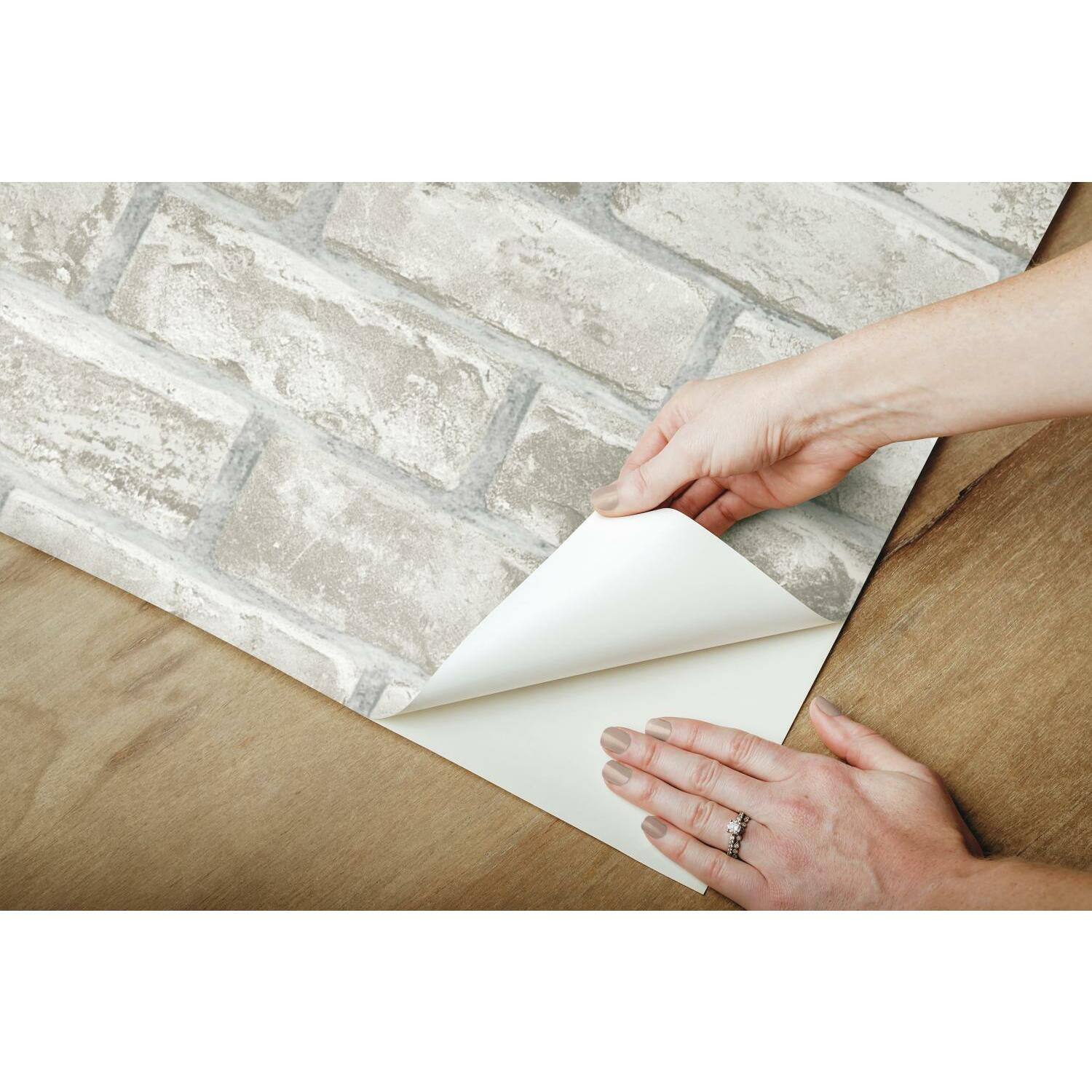 RoomMates Brick Peel &#x26; Stick Wallpaper