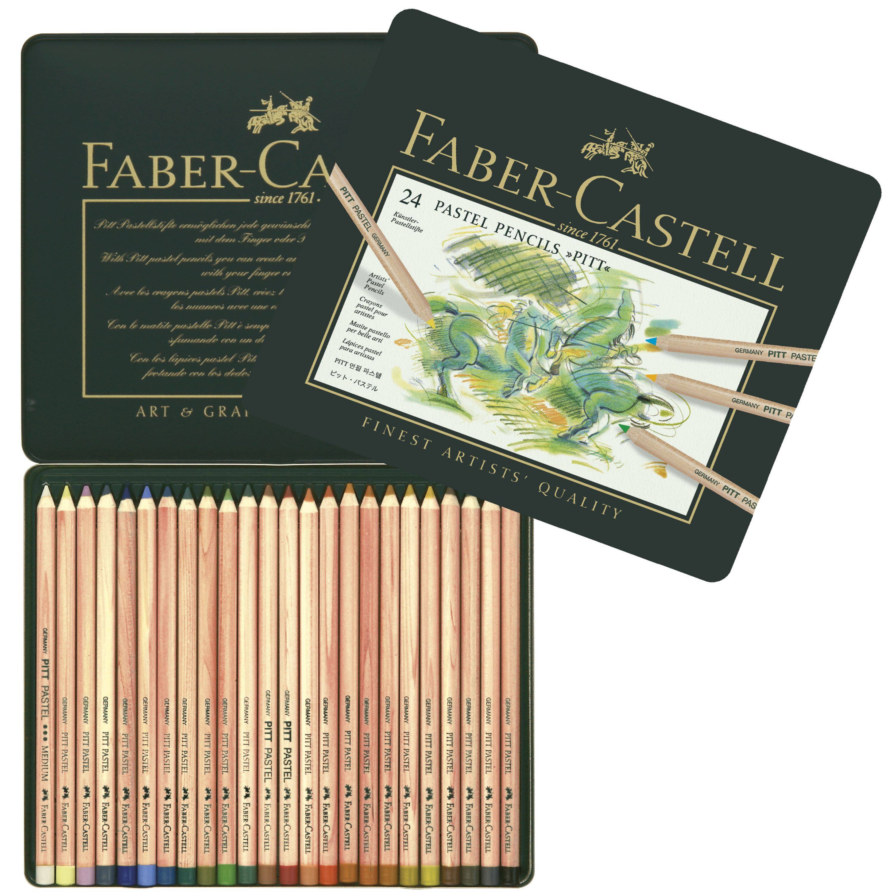 Faber-Castell Pitt 24 Color Pastel Pencil Set