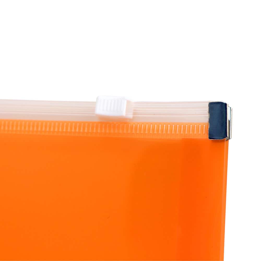 JAM Paper 5&#x22; x 10&#x22; Plastic Zip Closure Envelopes, 12ct.