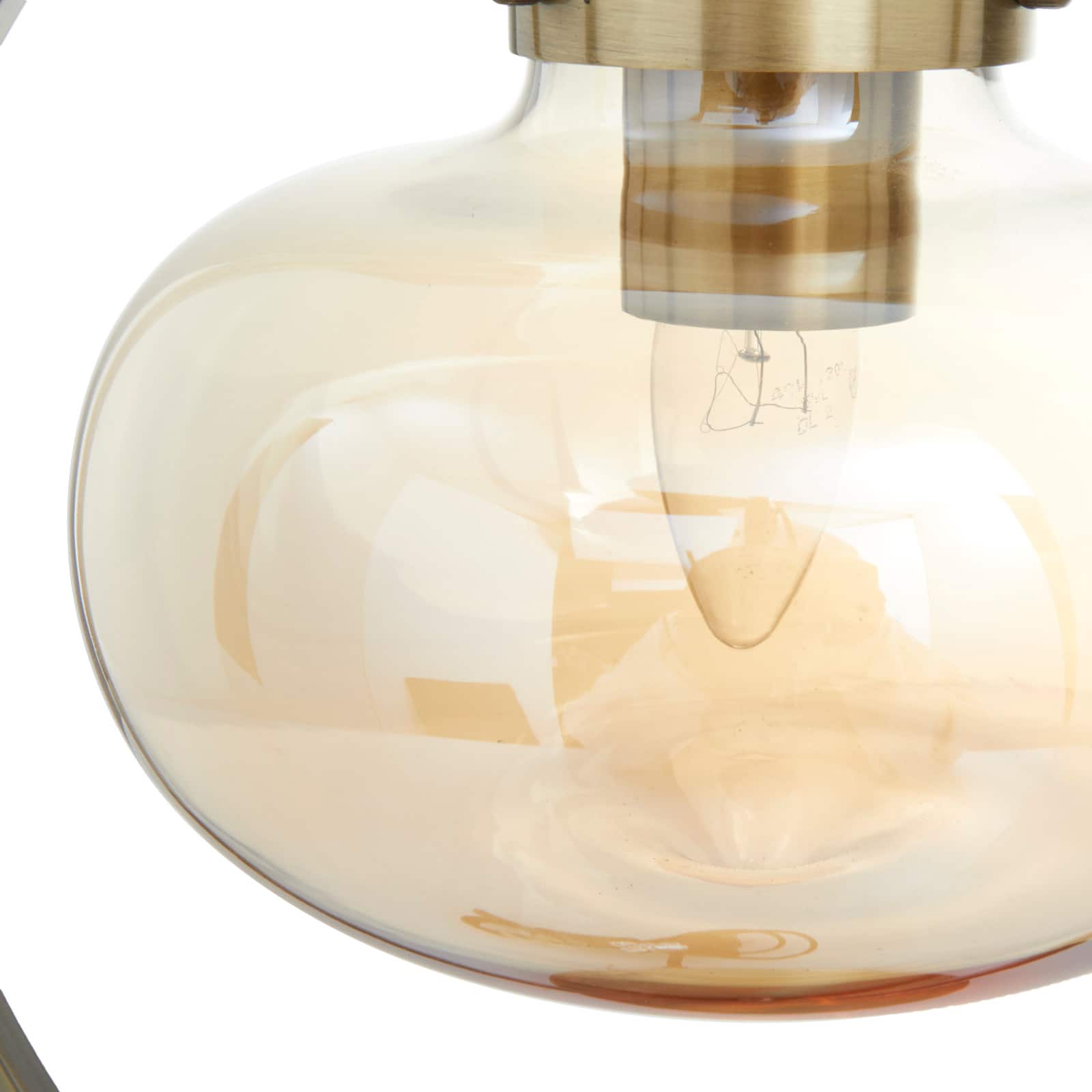 Gold Metal Contemporary Accent Lamp 14" x 8" x 15"