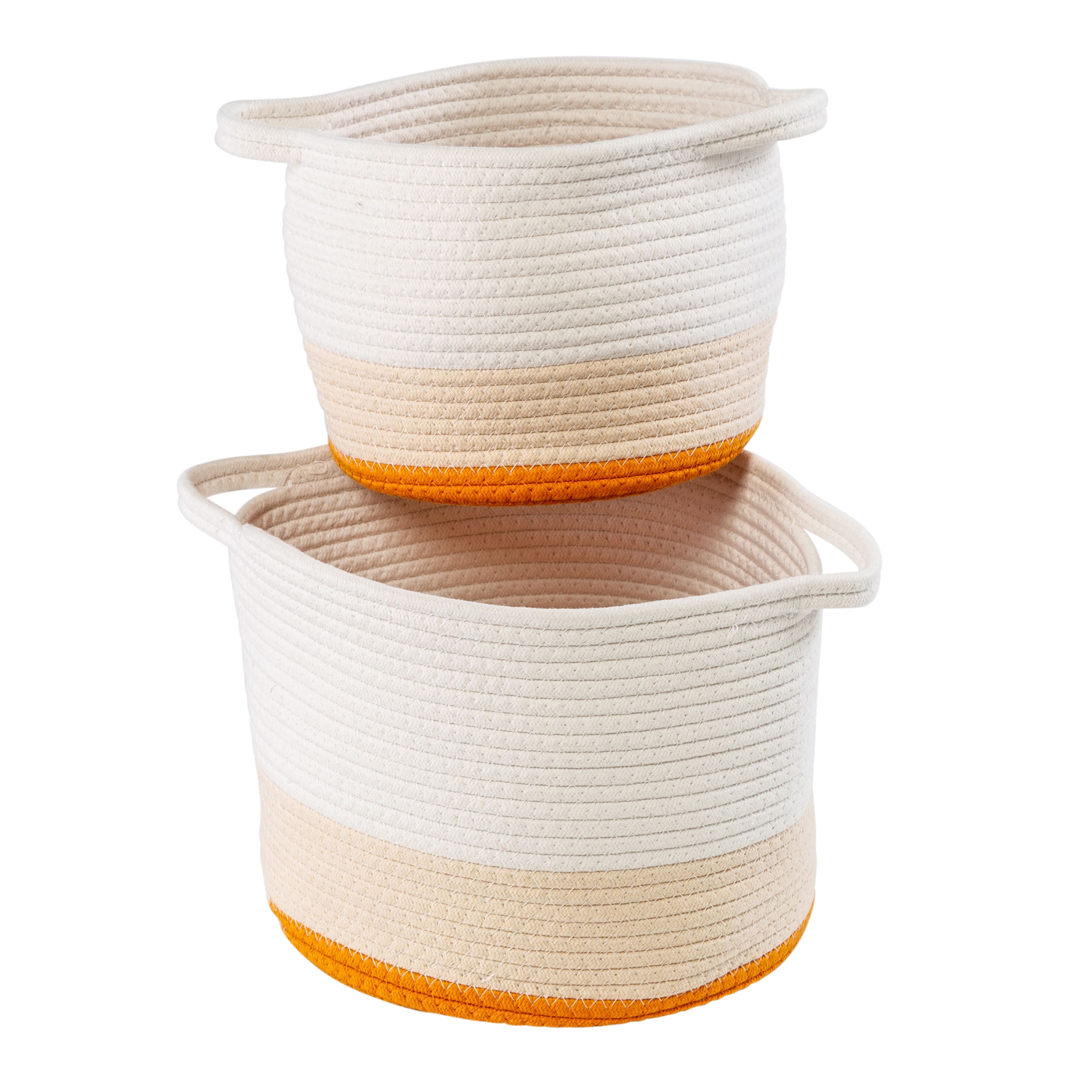 Honey Can Do Yellow Ombre Rope Storage Basket Set