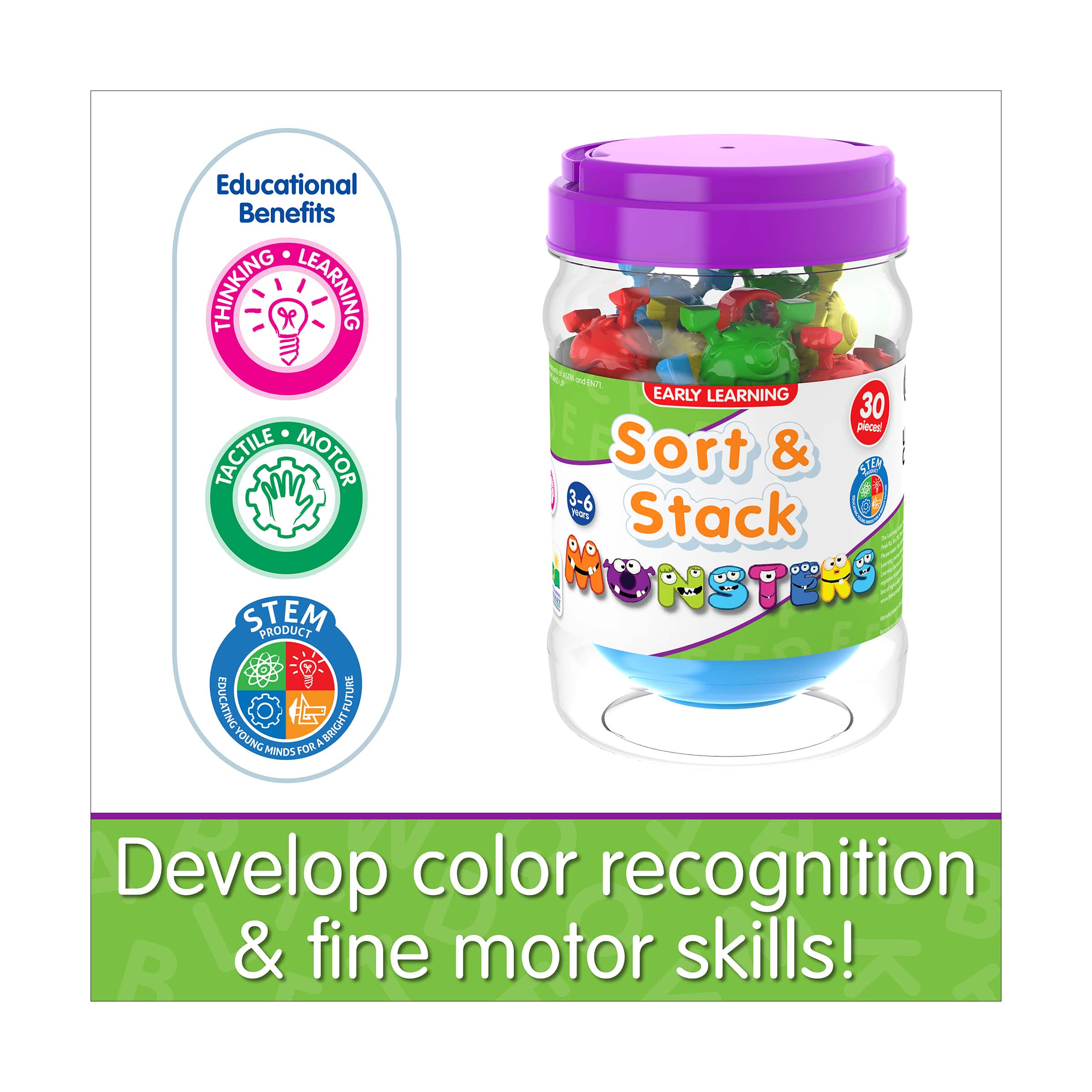 Early Learning - Sort &#x26; Stack Monsters