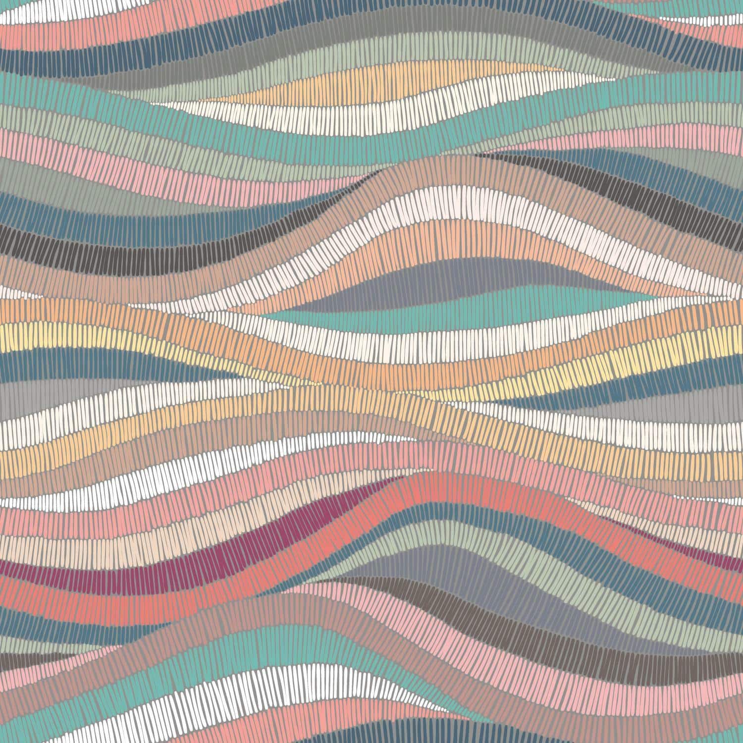 RoomMates Mosaic Waves Peel &#x26; Stick Wallpaper