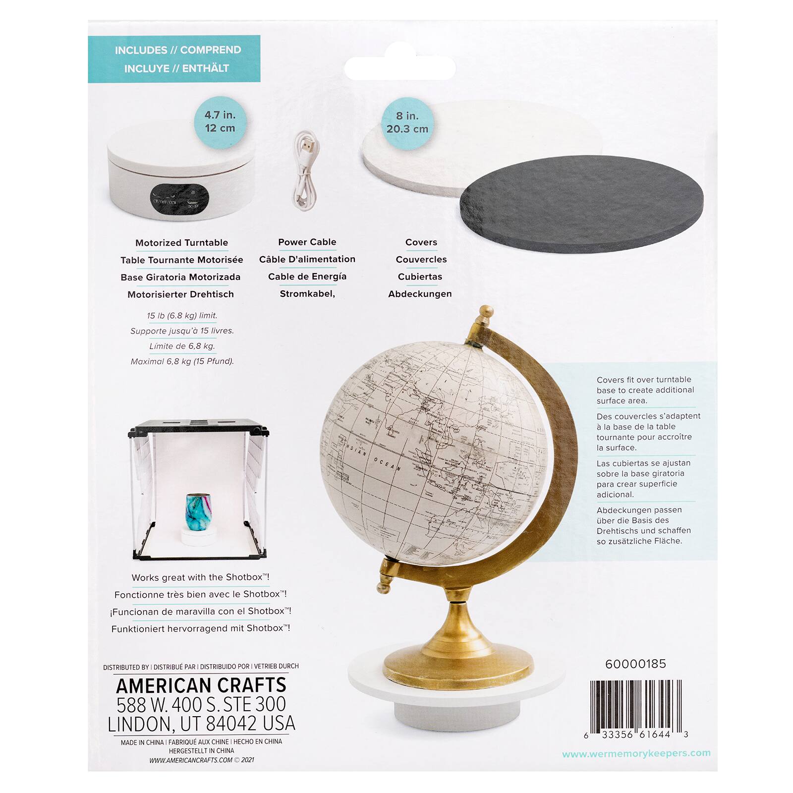 We R Memory Keepers&#xAE; Shotbox&#x2122; Motorized Turntable