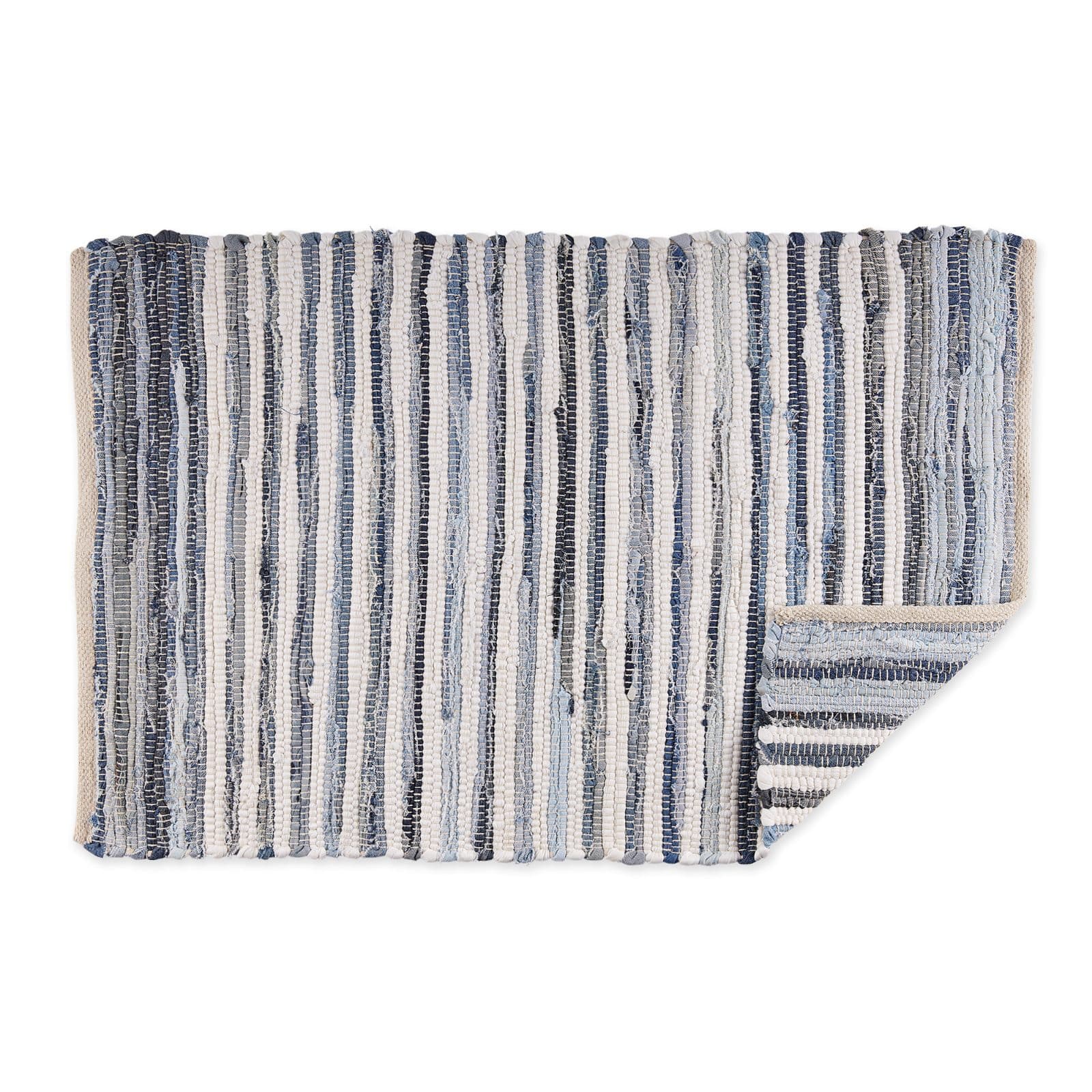 DII&#xAE; Multi Denim Rag Rug, 2ft. x 3ft.