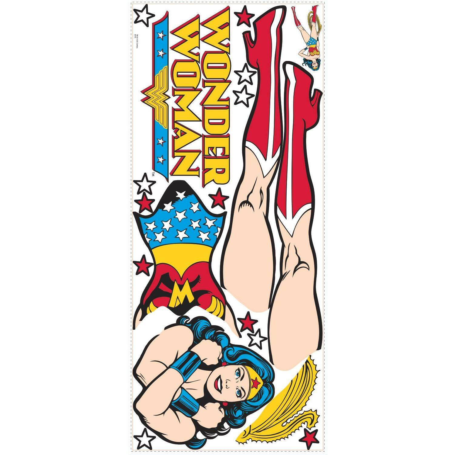 RoomMates Classic Wonder Woman Peel &#x26; Stick Decals