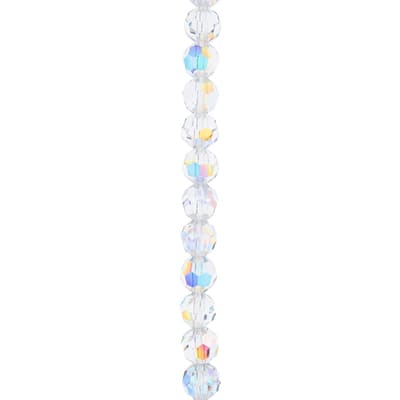 Preciosa Aurora Borealis Glass Crystal Round Beads, 6mm by Bead Landing™