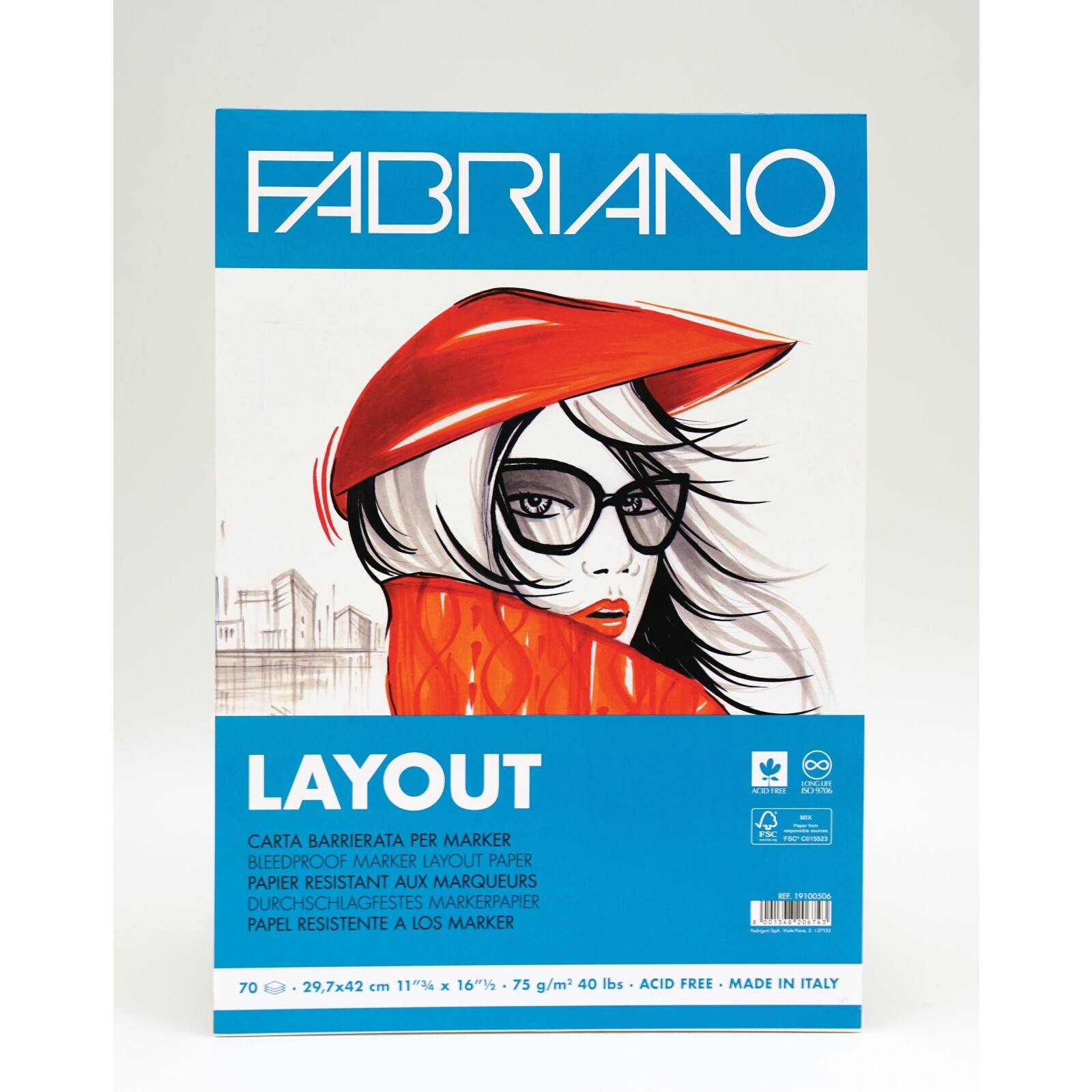 Fabriano&#xAE; Layout Marker Pad, 11.75&#x27;&#x27; x 16.5&#x27;&#x27;