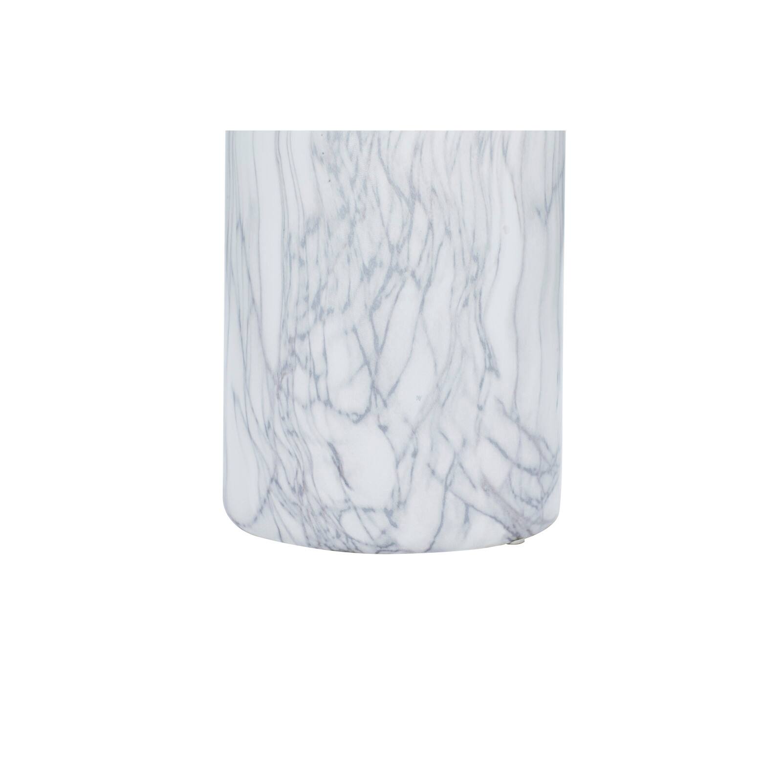 21&#x22; White Ceramic Contemporary Vase
