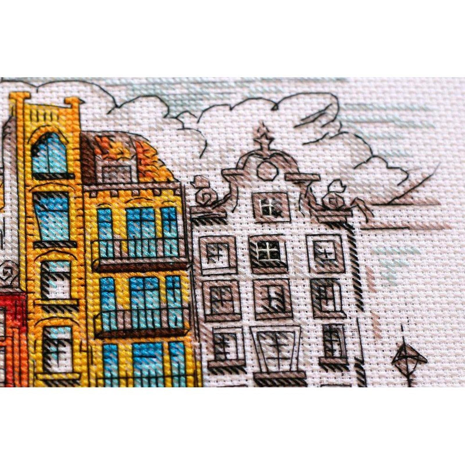 Abris Art Colored Town 2 Cross Stitch Kit