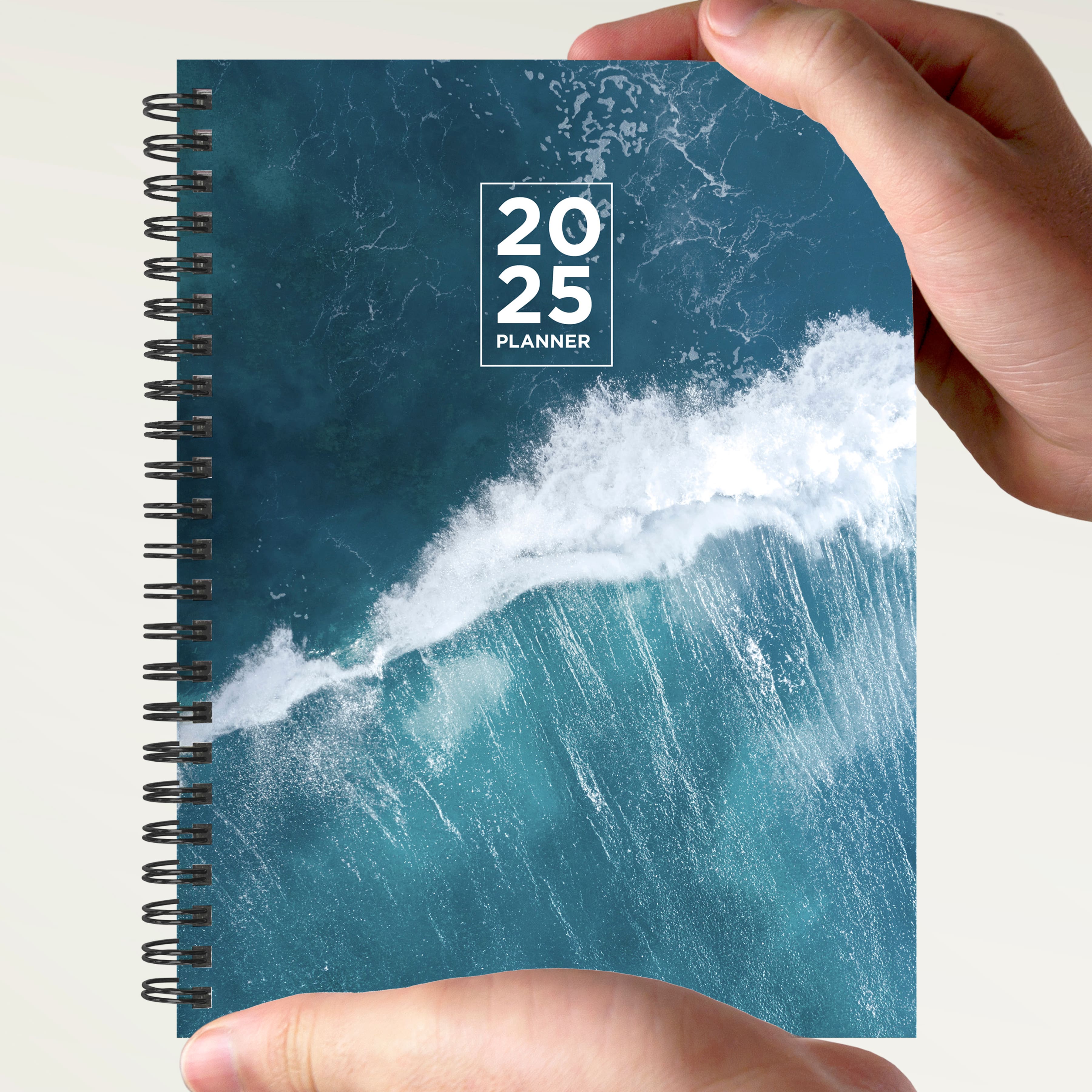 TF Publishing 2025 Big Wave Medium Weekly Monthly Spiral Planner