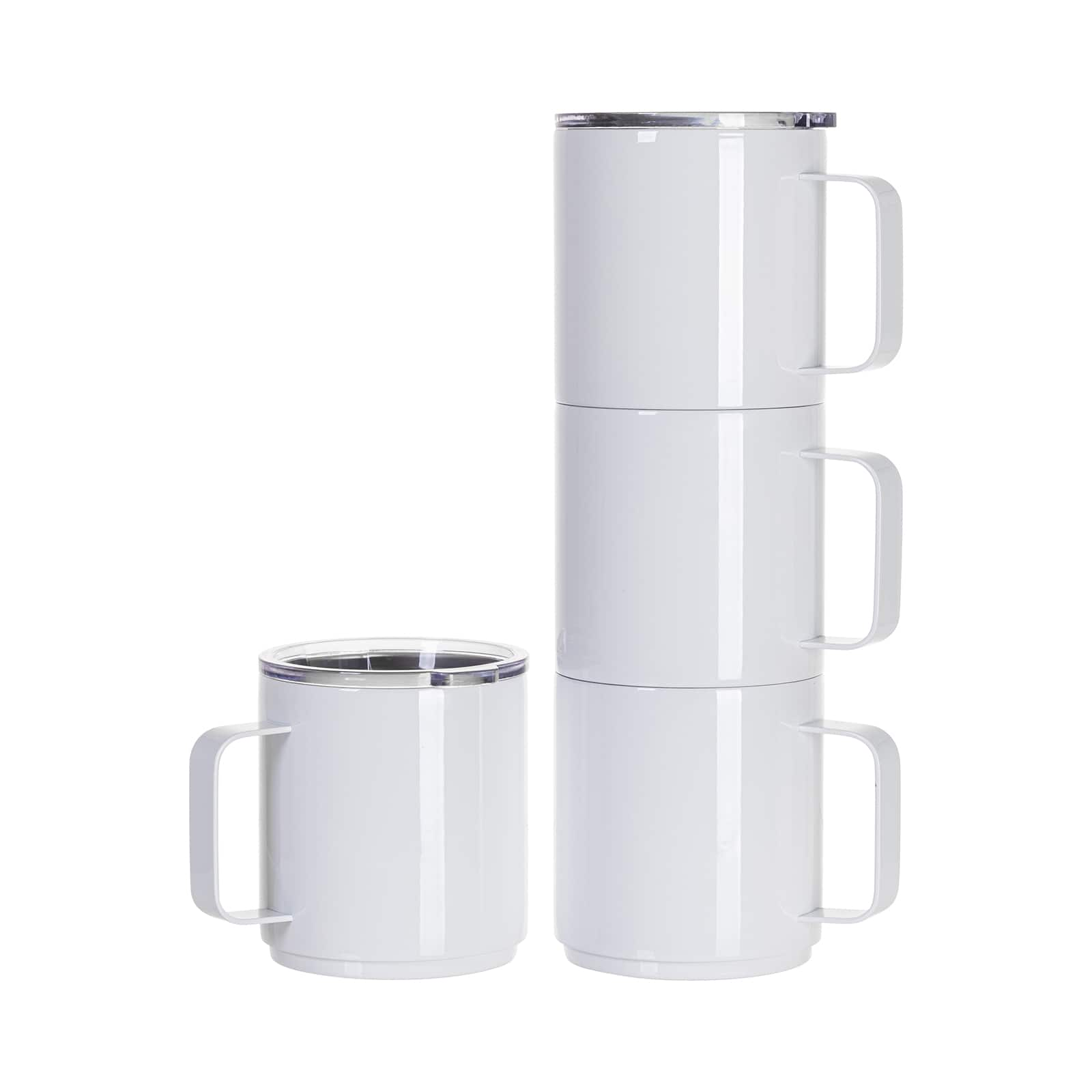 White Stackable Coffee Cups