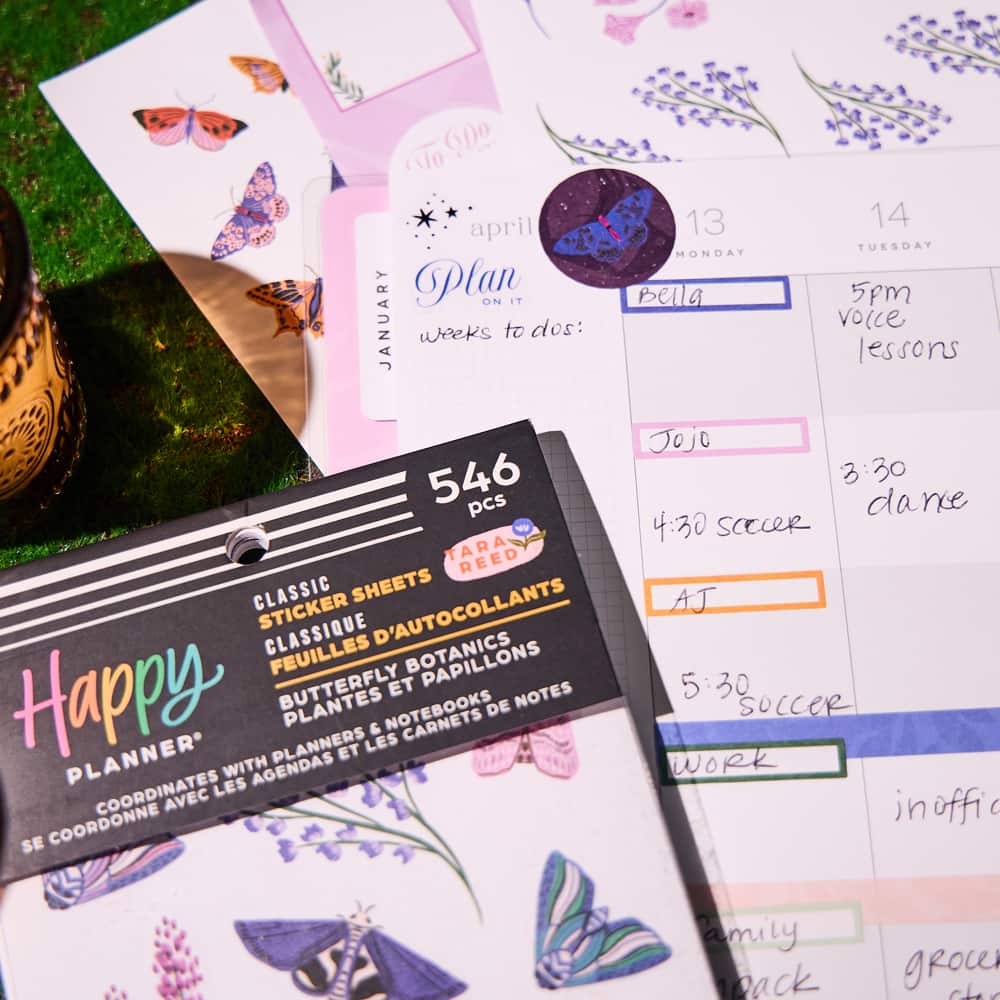 The Classic Happy Planner&#xAE; Butterfly Botanics Sticker Book