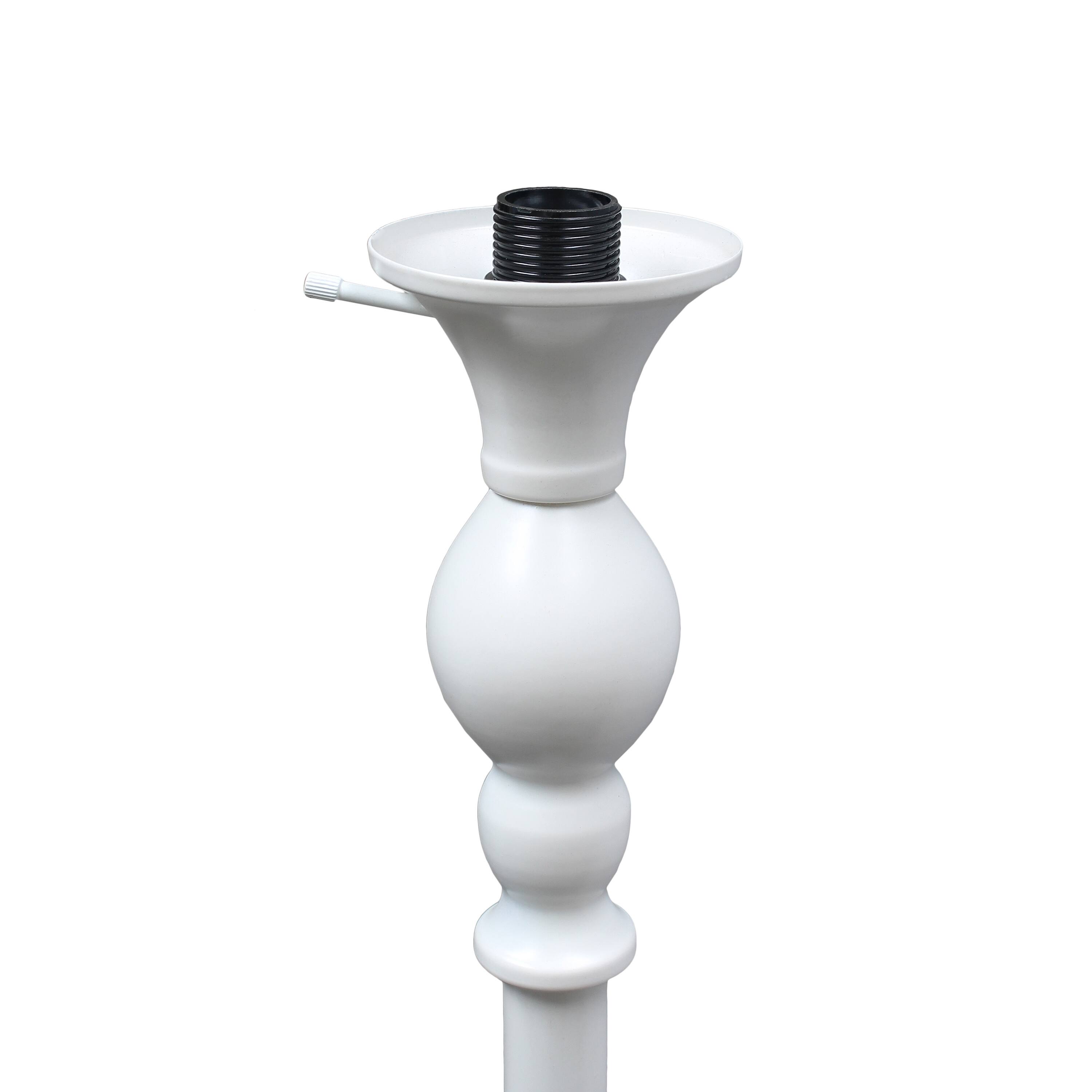 Lalia Home 6ft. Torchiere Floor Lamp with Marbleized Shade