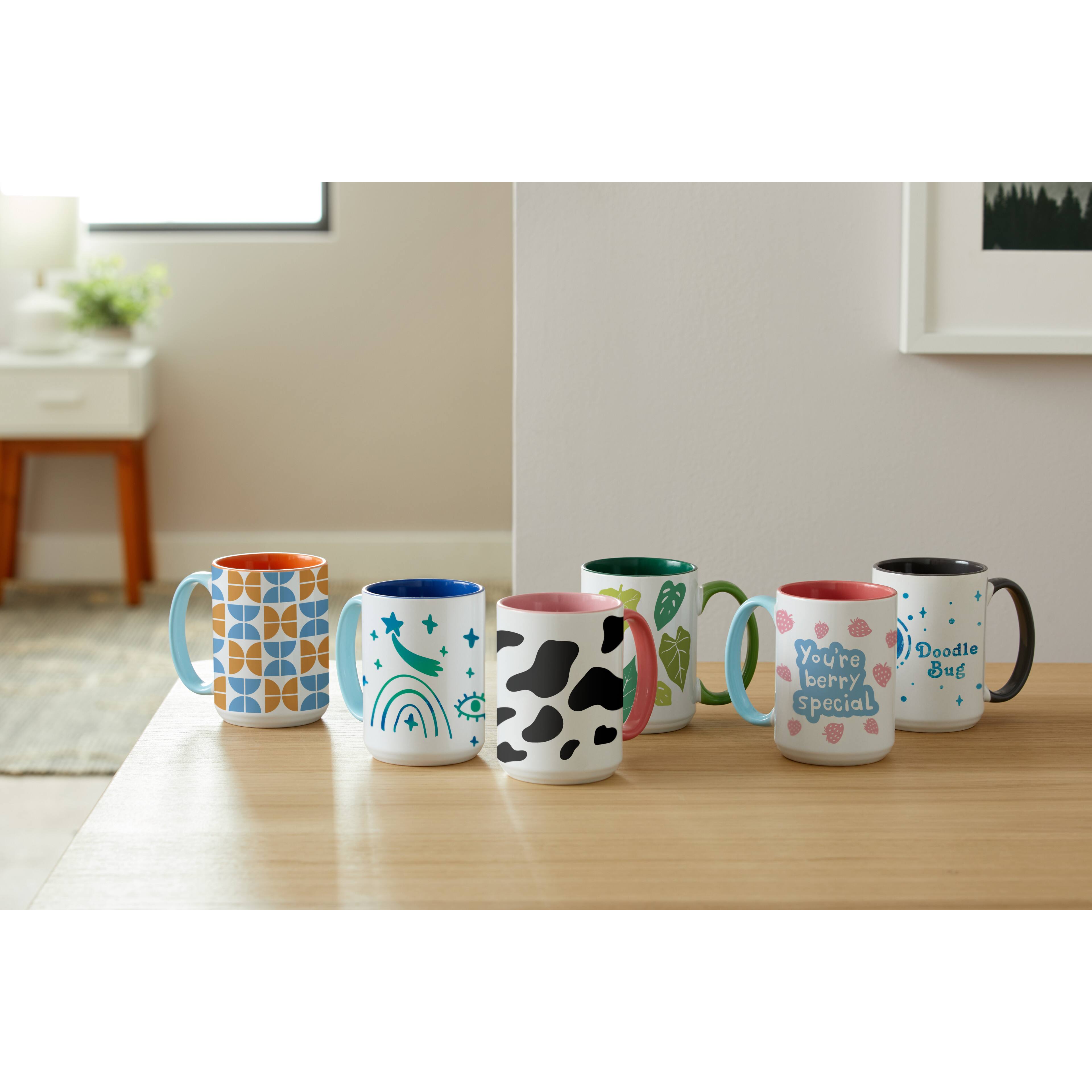 Cricut® Blank Beveled Ceramic Mug