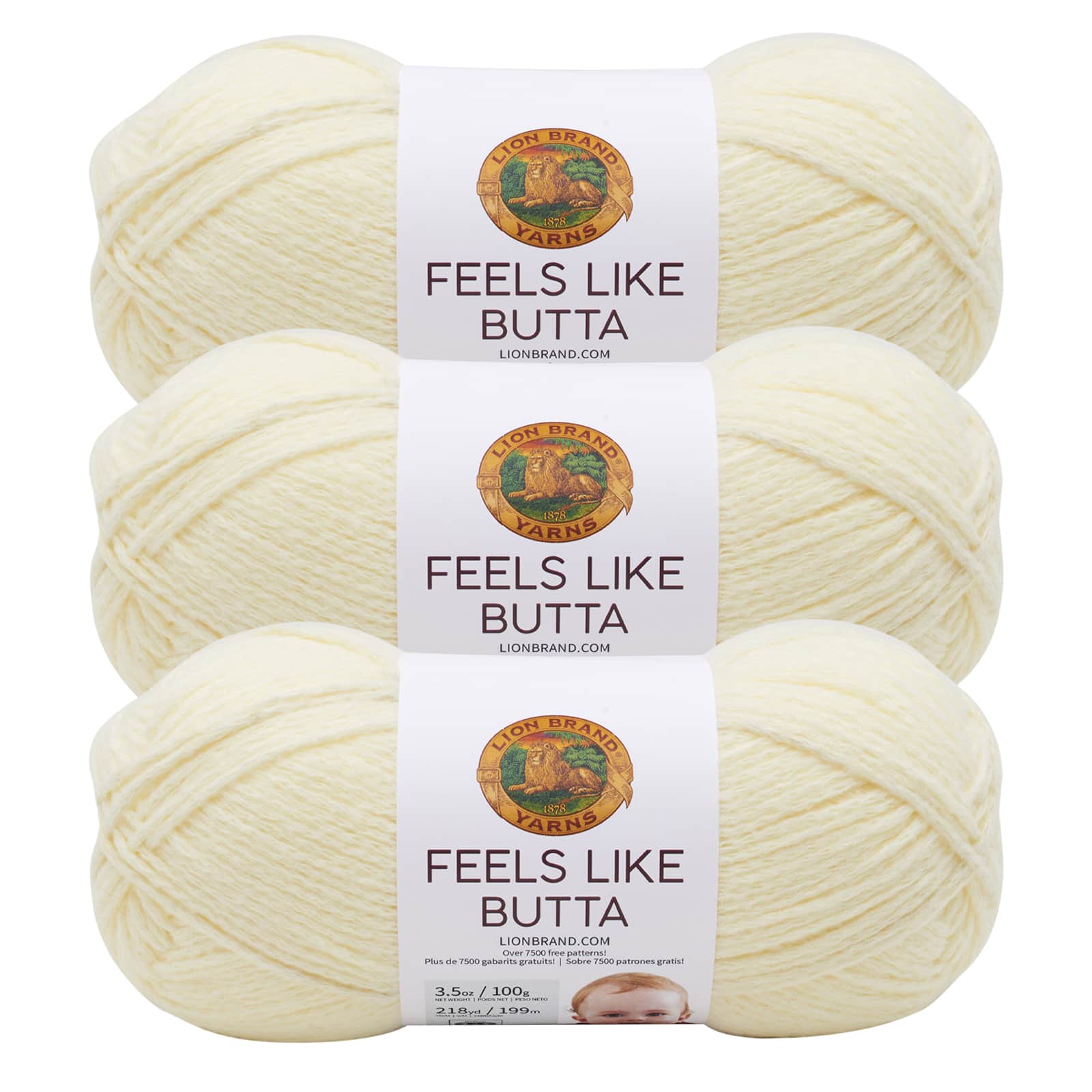 3 Pack Lion Brand&#xAE; Feels Like Butta&#xAE; Solid Yarn