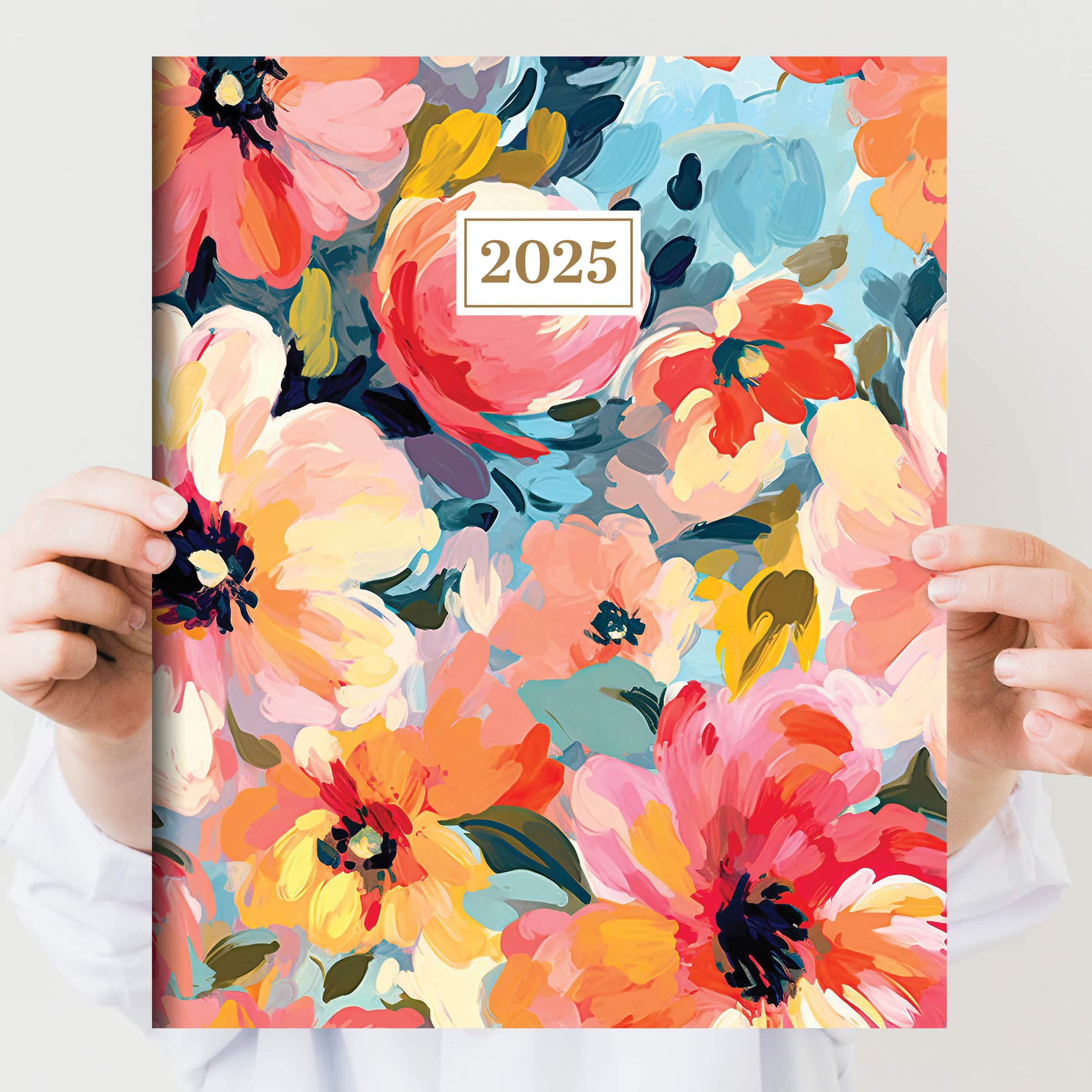 TF Publishing 2025 Impressionistic Flowers Large Monthly Planner