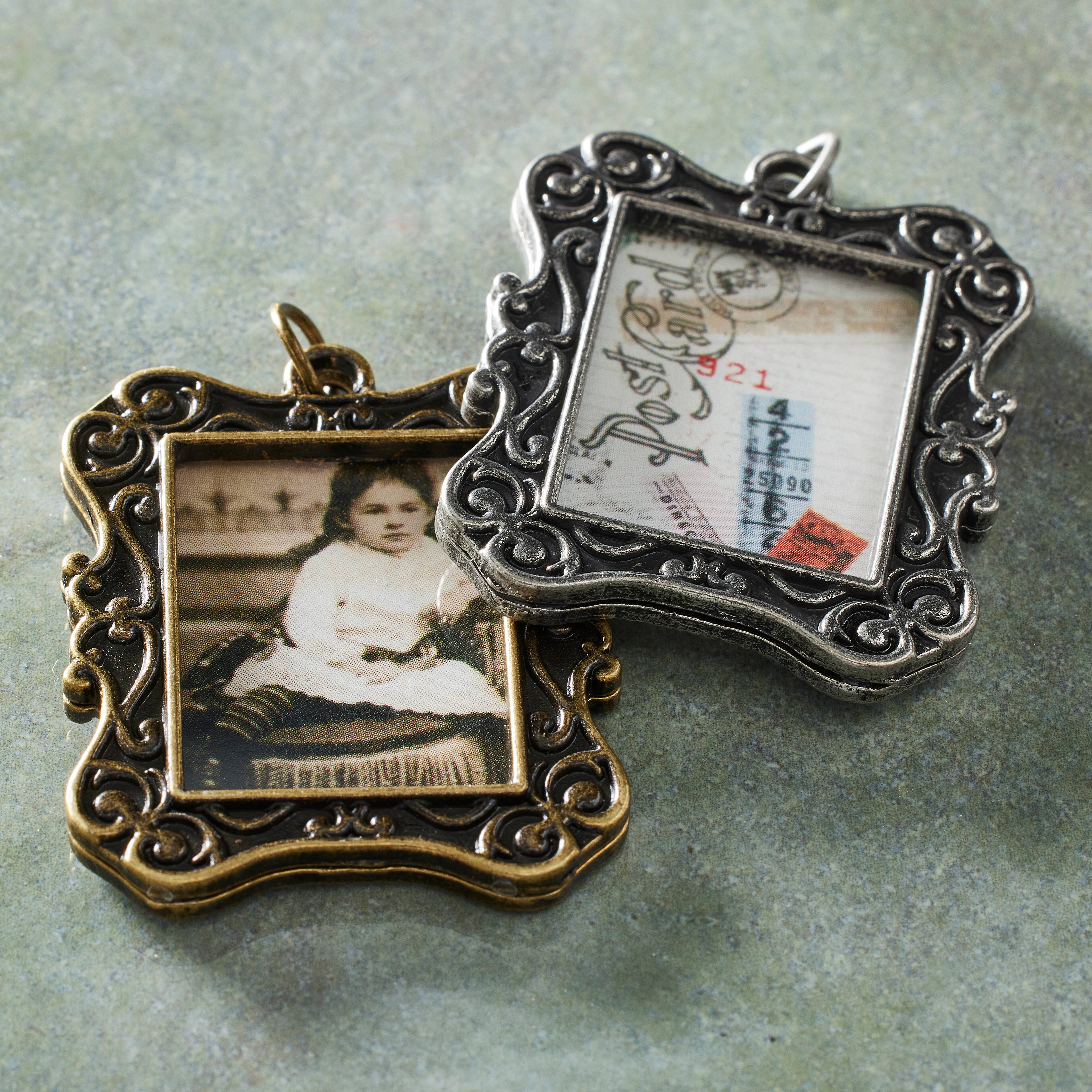12 Packs: 2 ct. (24 total) Found Objects&#x2122; Frame Charms by Bead Landing&#x2122;