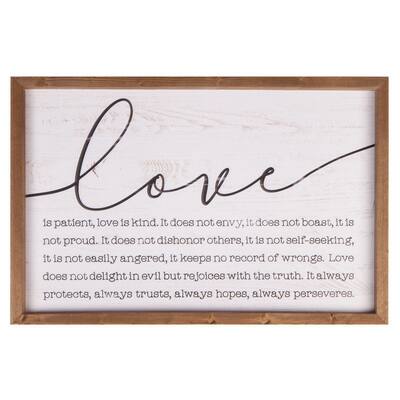 P. Graham Dunn Love Quote Framed Art 