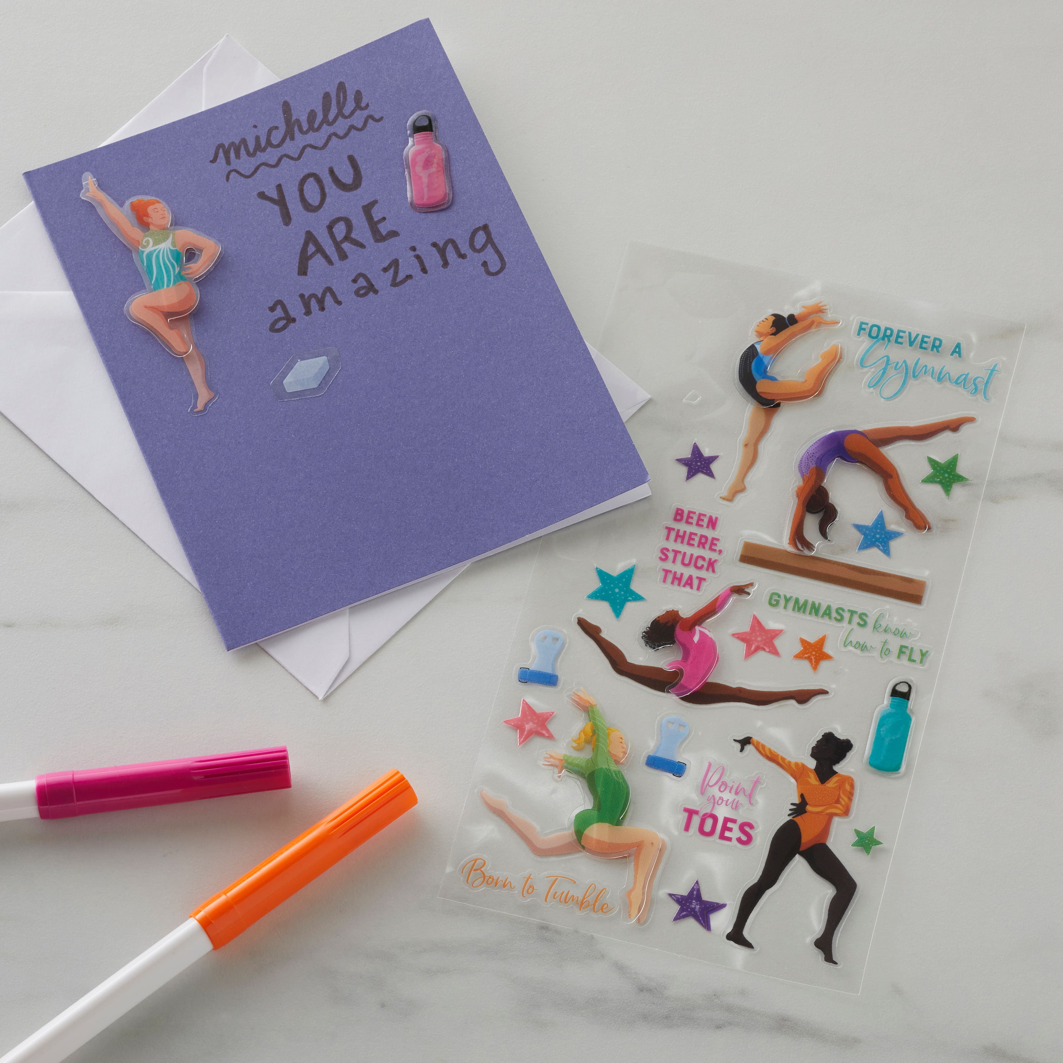 Gymnastics Dimensional Stickers by Recollections&#x2122;