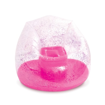 Make It Real 3C4G® Pink Glitter Confetti Inflatable Chair Michaels