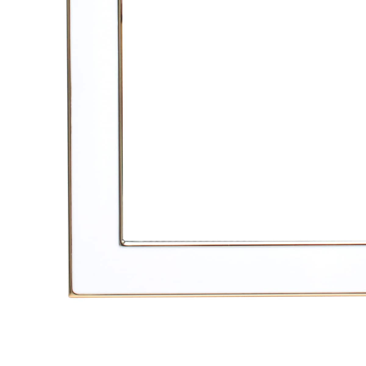 12 Pack: White with Gold Outline 5" x 7" Frame, Expressions™ by Studio Décor®