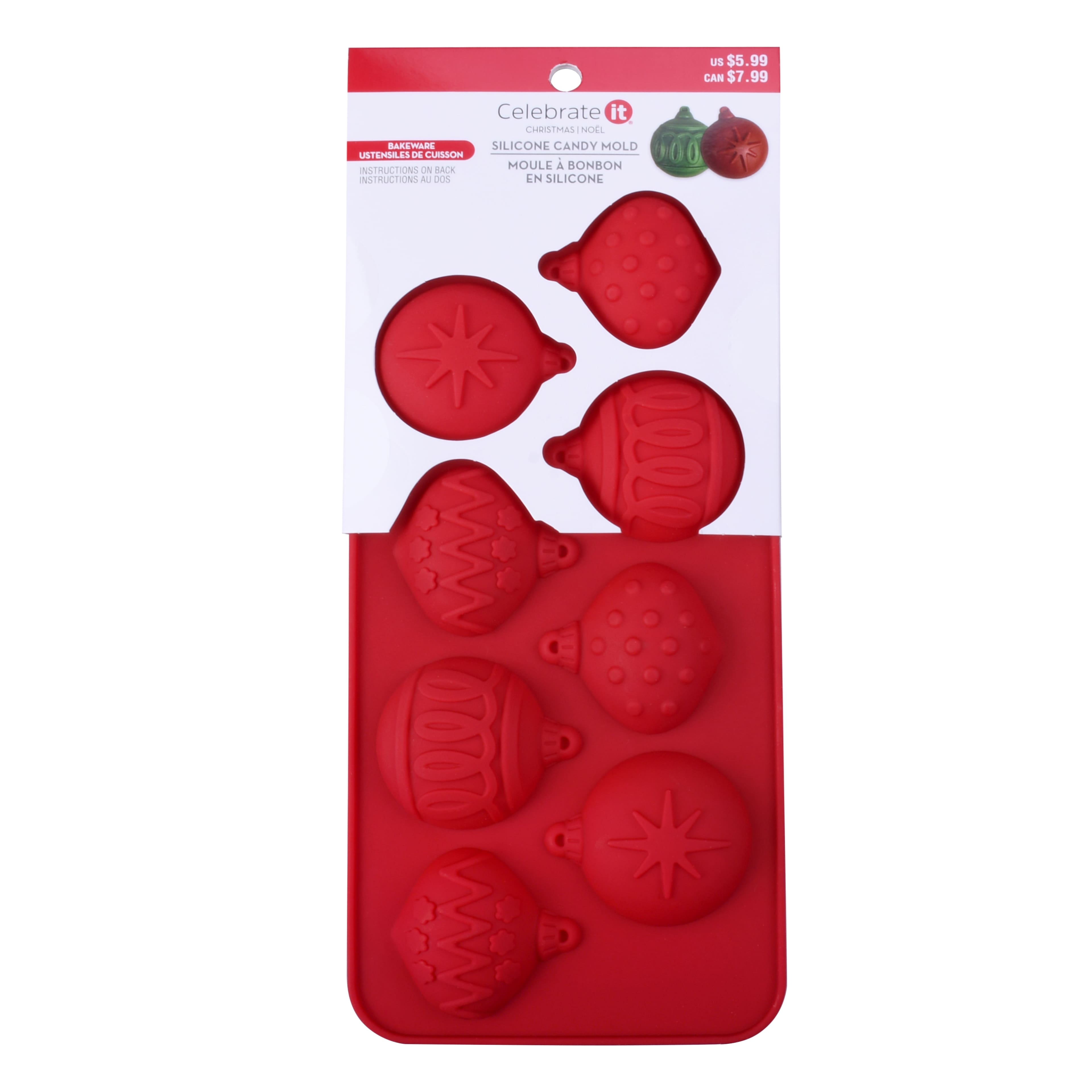 Christmas Ornaments Silicone Candy Mold by Celebrate It&#xAE;