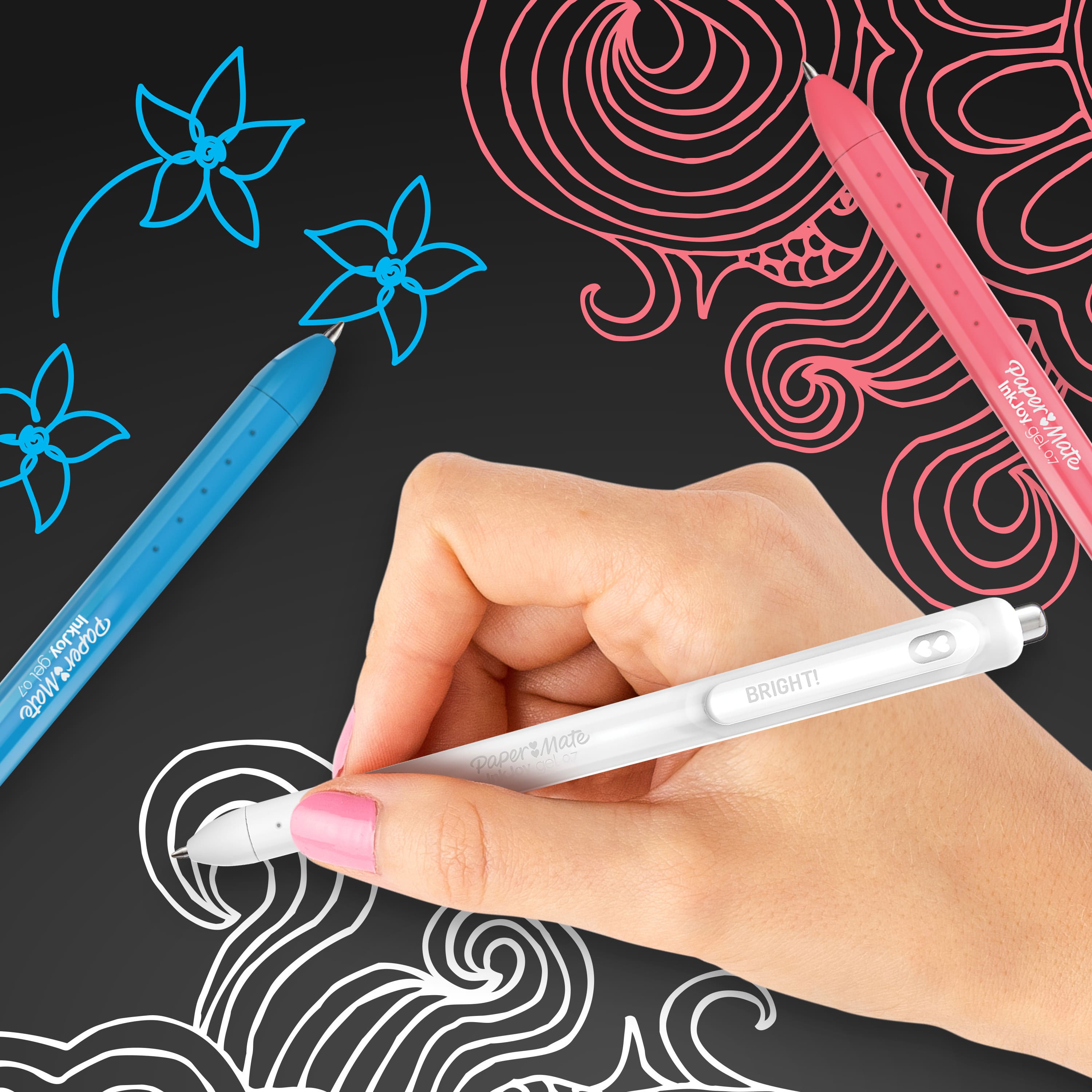 Paper Mate® InkJoy® 0.7mm Bright! White Gel Pens, 3ct.