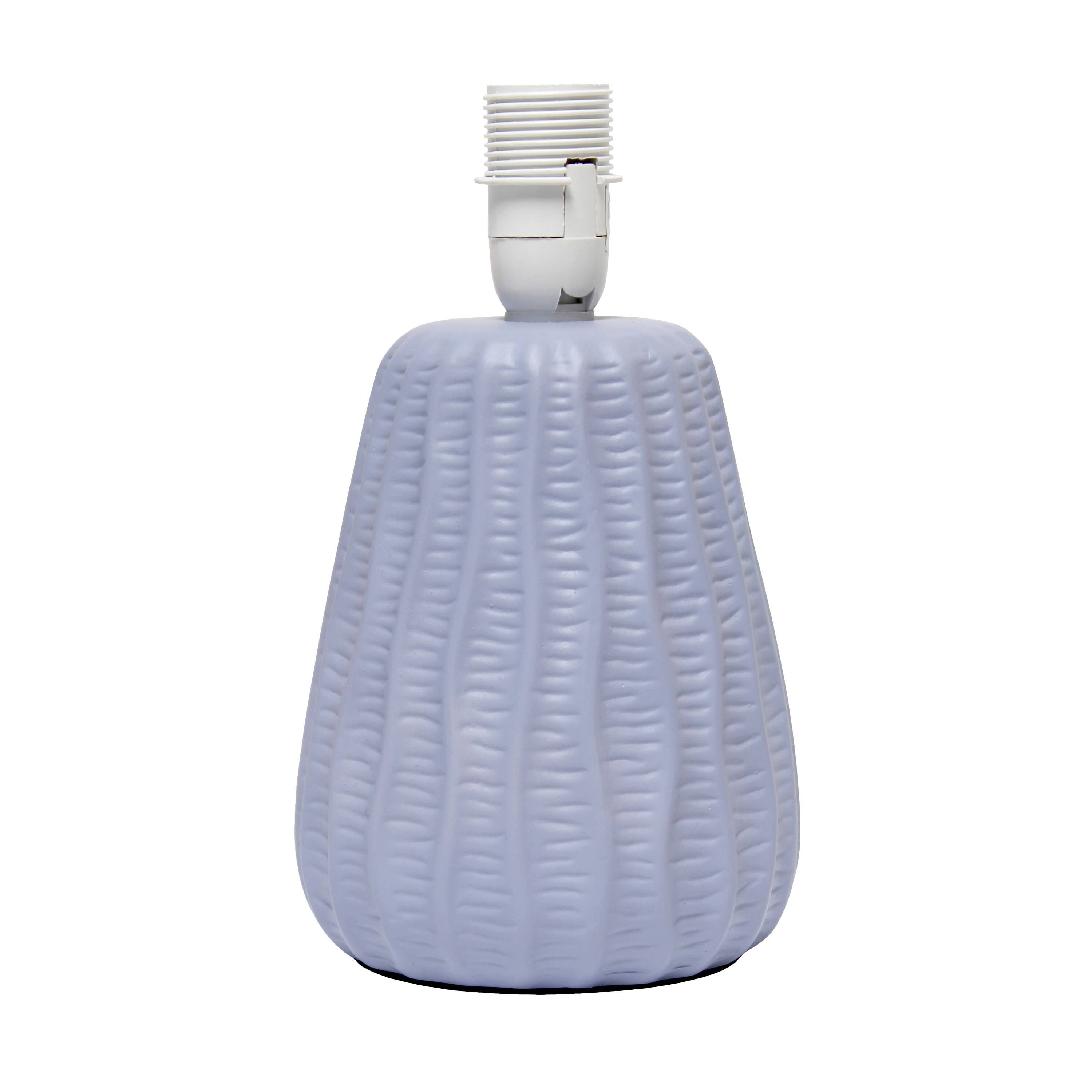 Simple Designs 11&#x22; Mini Ceramic Pastel Table Lamp