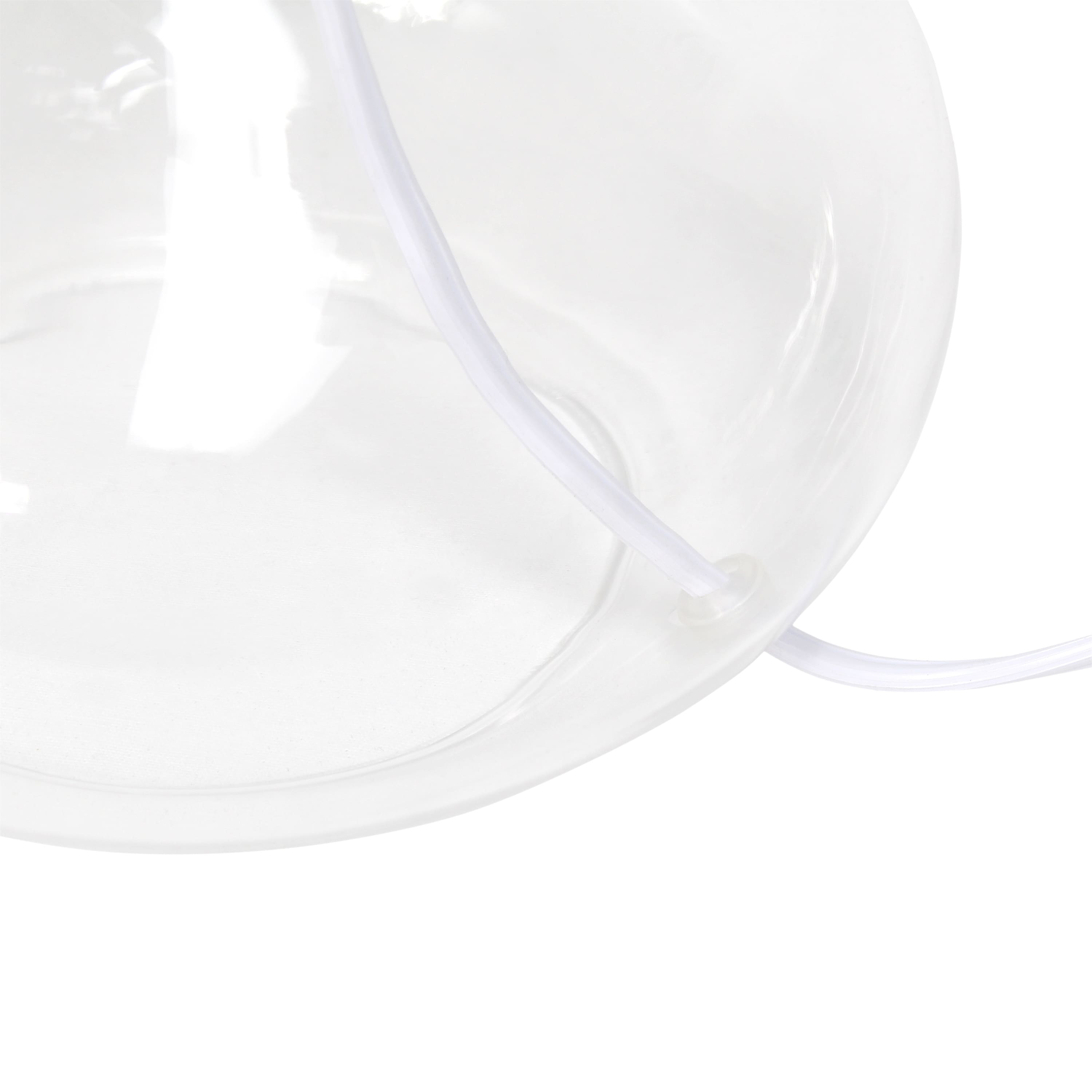 Simple Designs™ 14" Glass Raindrop Table Lamp with White Shade